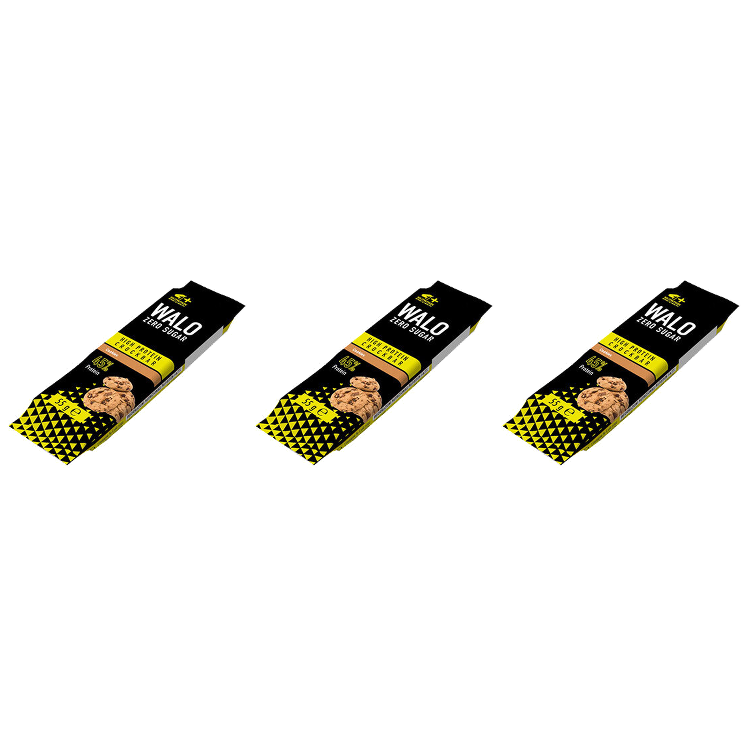 4+ NUTRITION Walo Zero Sugar High Protein CrockBar - 3x 55g
