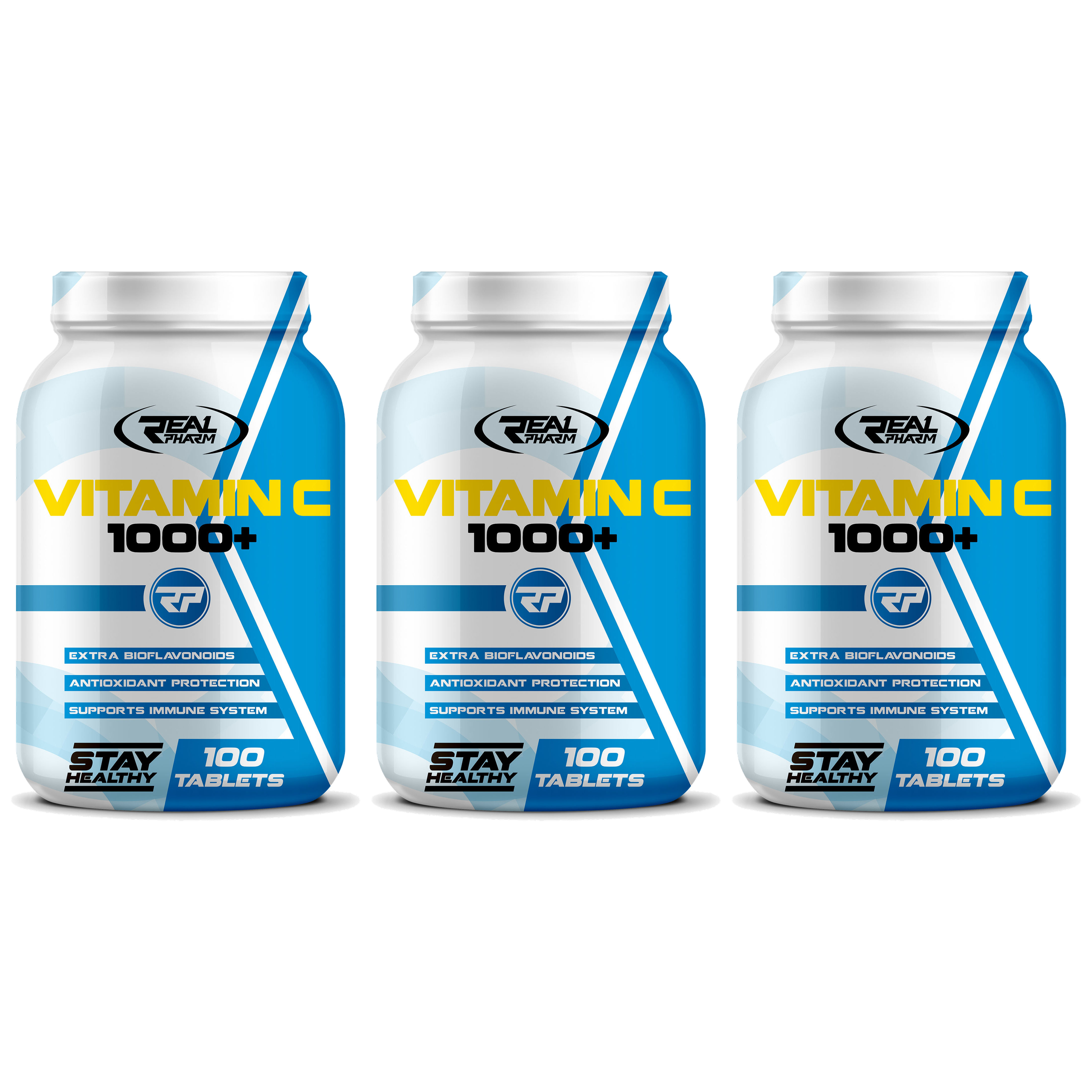 REAL PHARM Vitamin C 1000 - 3x 100tabs.
