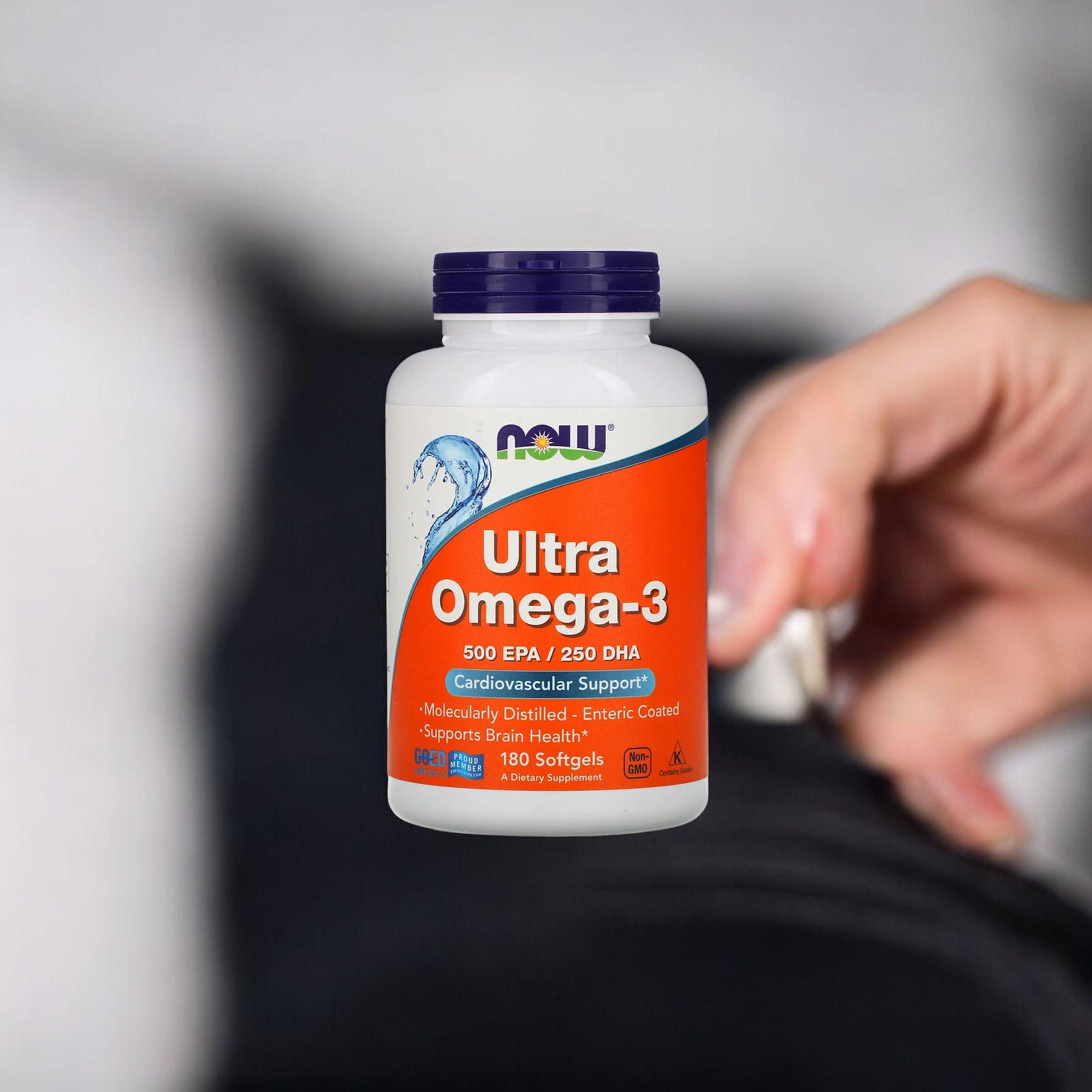 NOW Ultra Omega 3 - 500 EPA / 250 DHA - 3x 180softgels