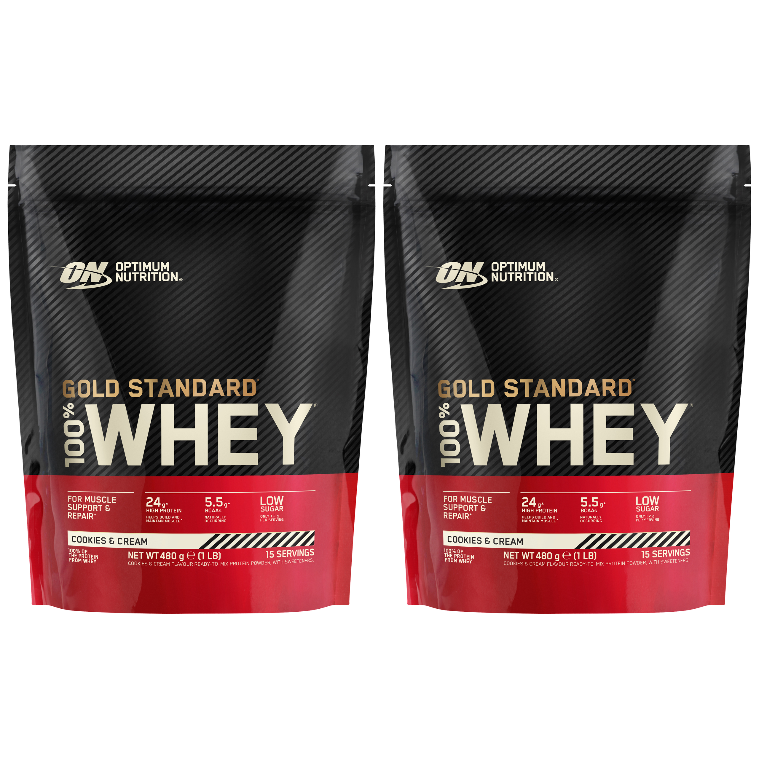 OPTIMUM NUTRITION - Whey Gold Standard Bag - 2x 480g