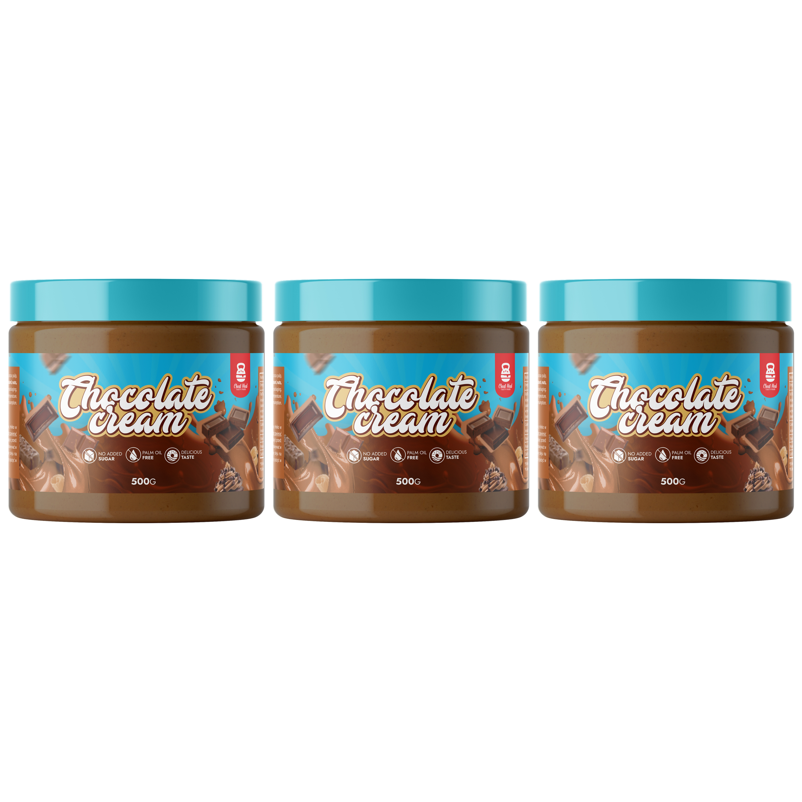 Cheat Meal Nutrition Chocolate Cream - Czekoladowy krem do smarowania - 3x 500g
