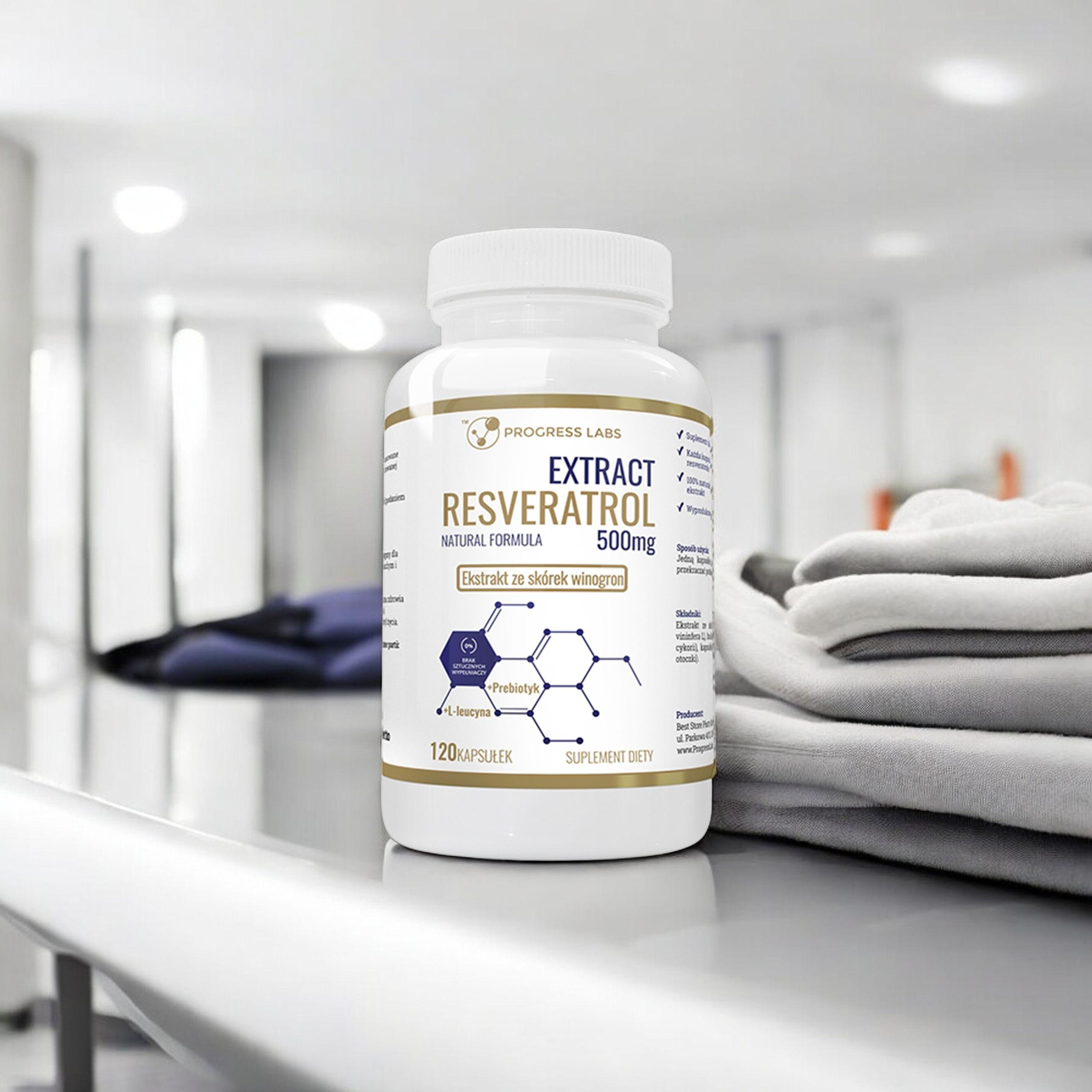 PROGRESS LABS Resveratrol Extract 500mg - 120caps