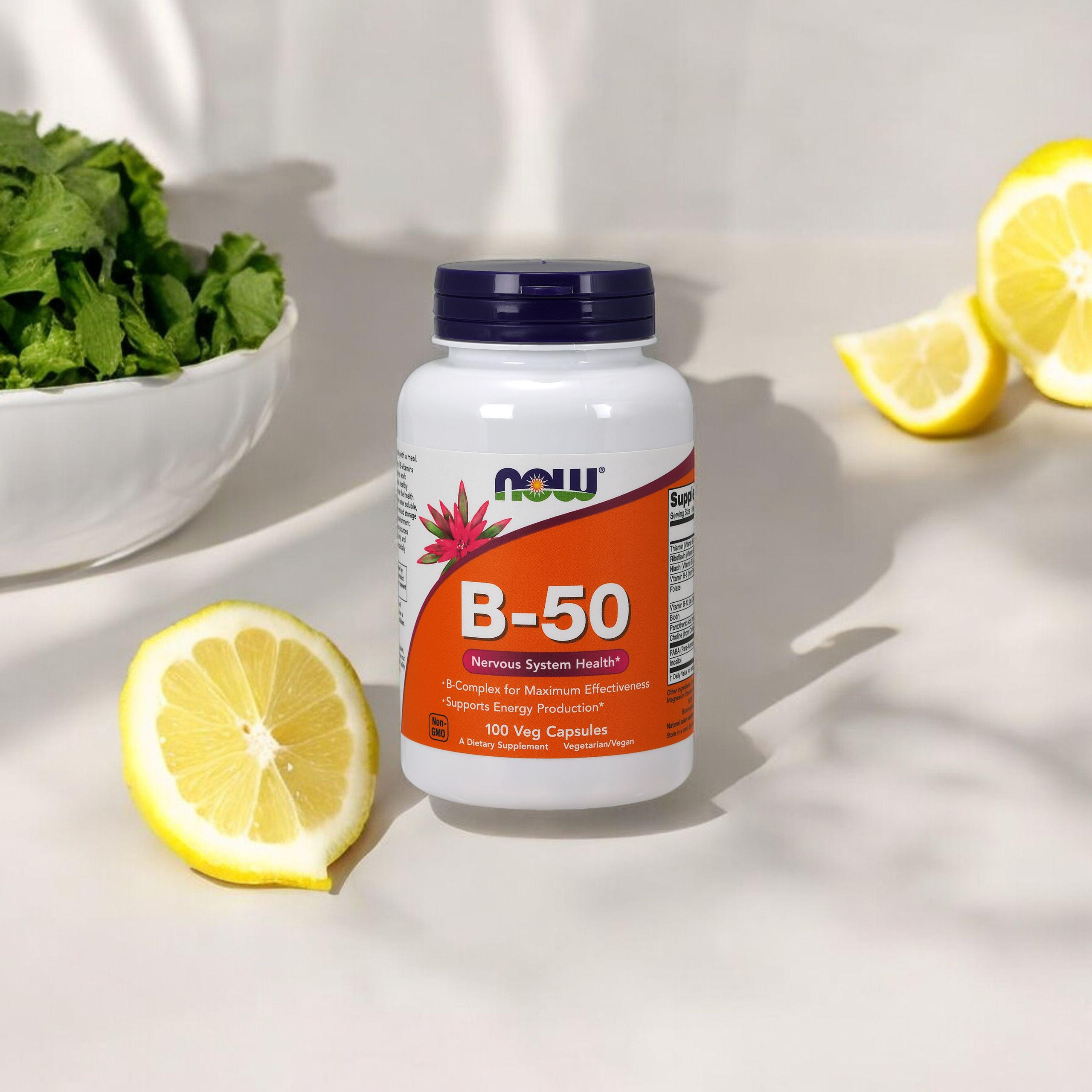 NOW Vitamin B-50 - 3x 100vcaps