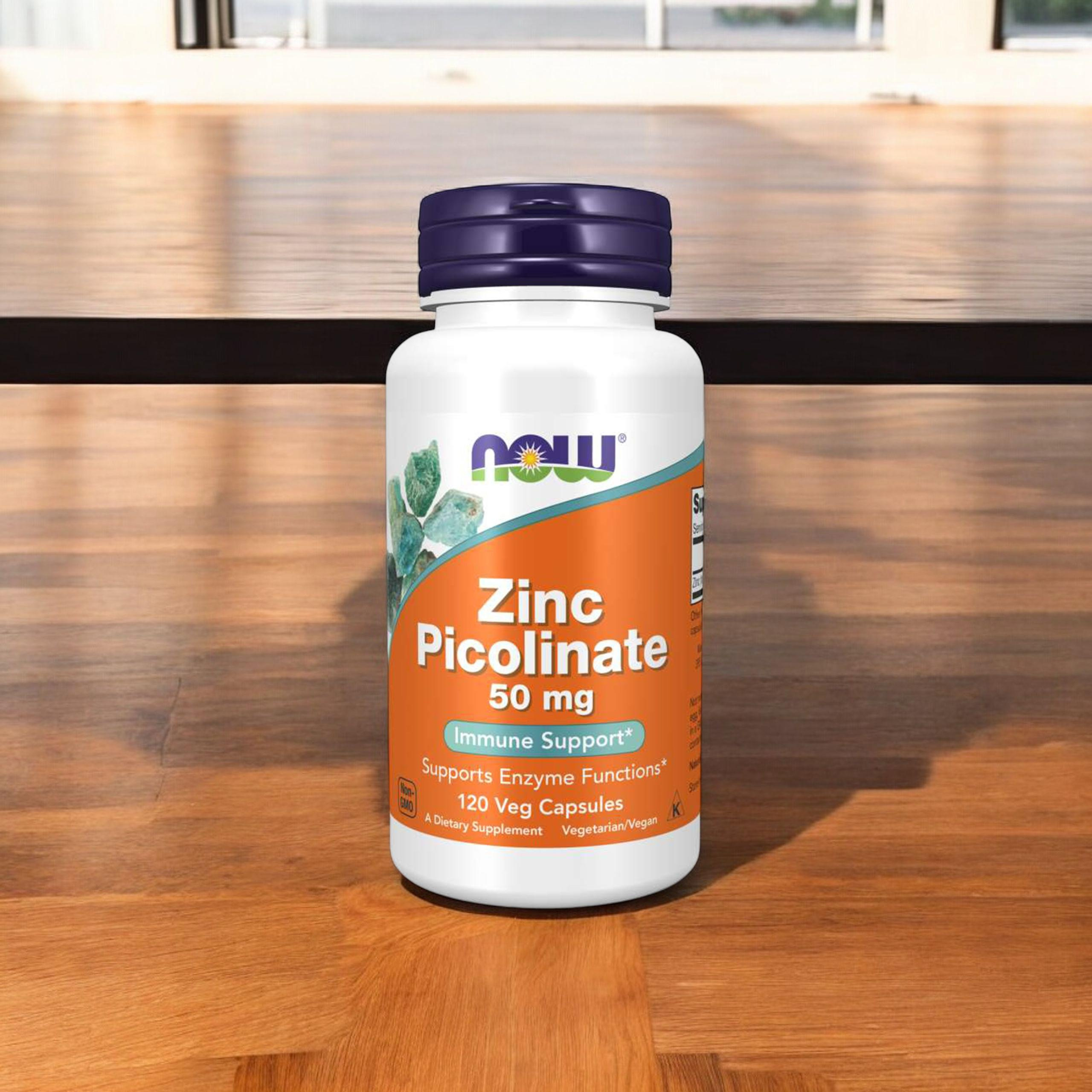NOW Zinc Picolinate 50mg - 3x 120vegcaps