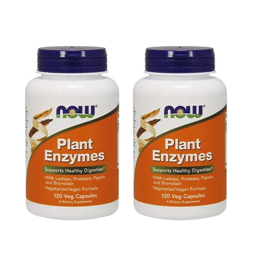 NOW Plant Enzymes - 2x 120vcaps.