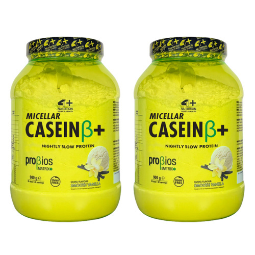 4+ NUTRITION - Micellar Casein+ - 2x 900g - Smooth Vanilla