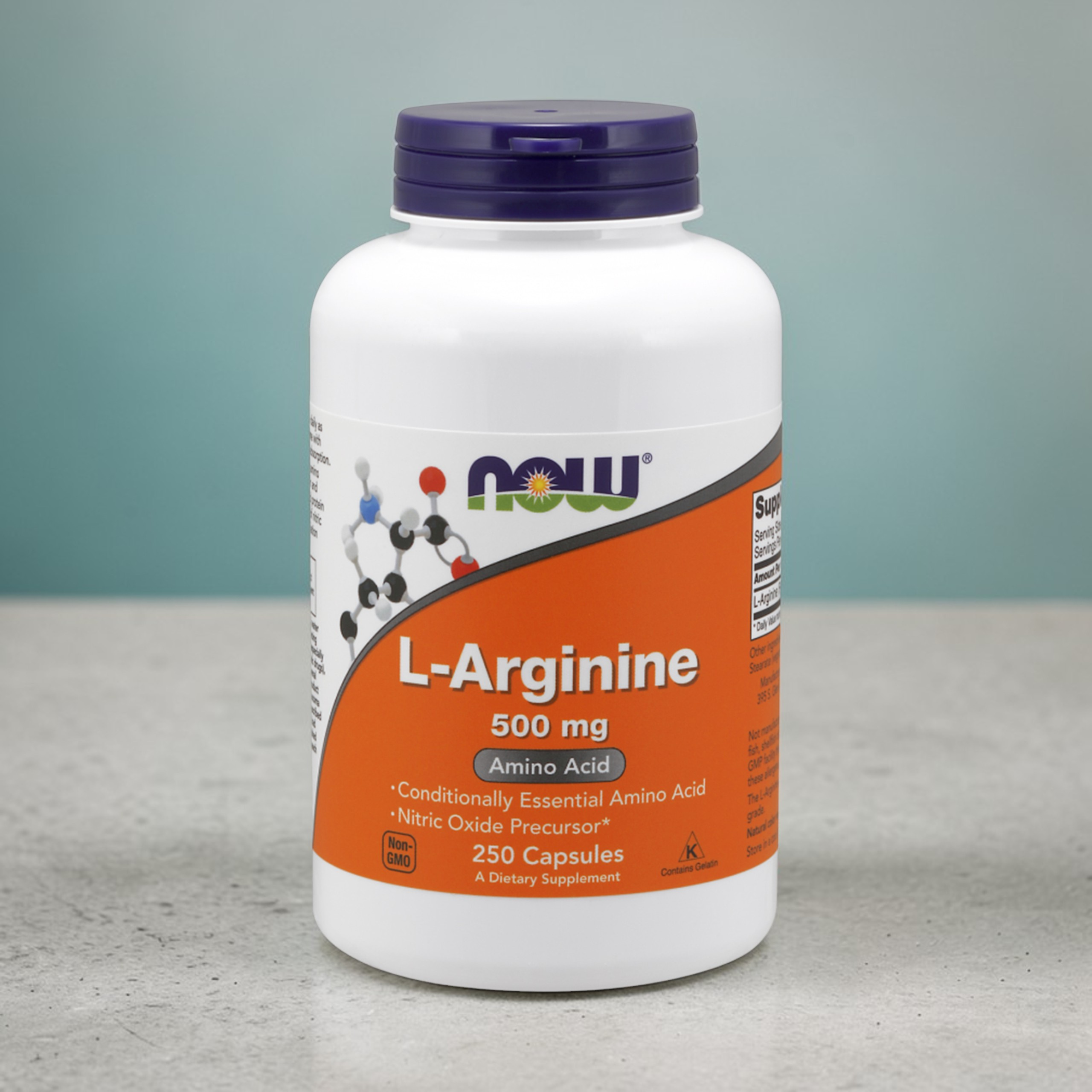 NOW L-Arginine 500mg - 2x 250vcaps