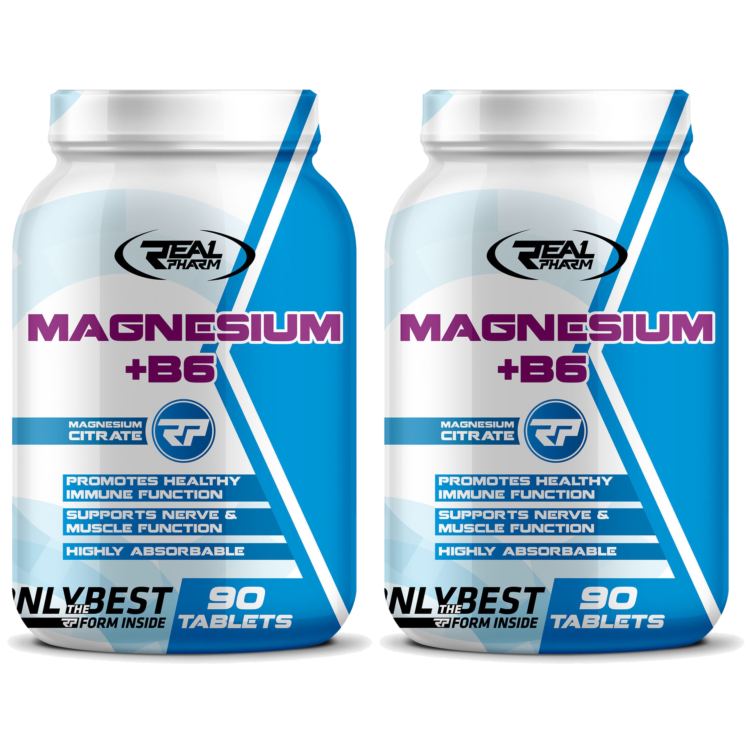 REAL PHARM Magnesium+ B6 - 2x 90tabs