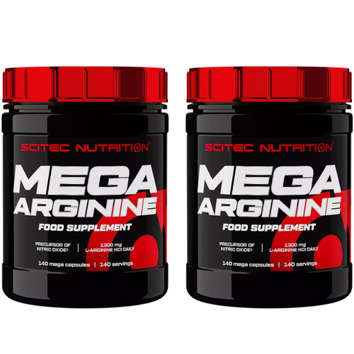 SCITEC Mega Arginine - 2x 140caps