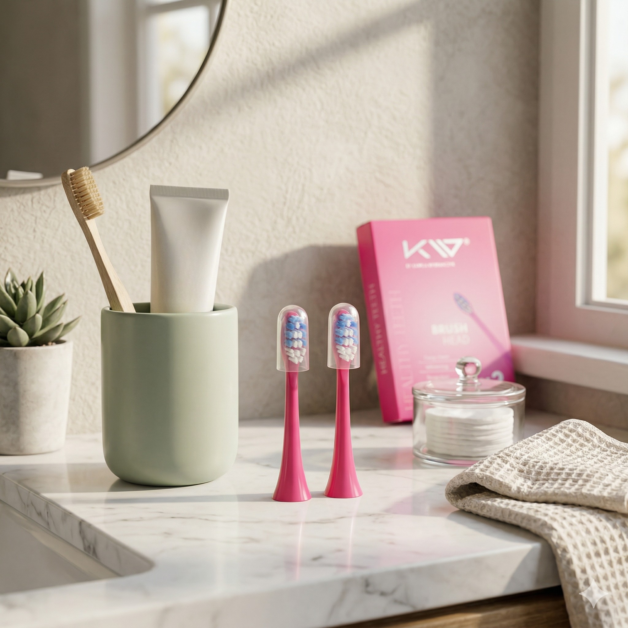 KAMILA WYBRAŃCZYK - Końcówki do Szczoteczki Sonicznej - 2szt - Pink