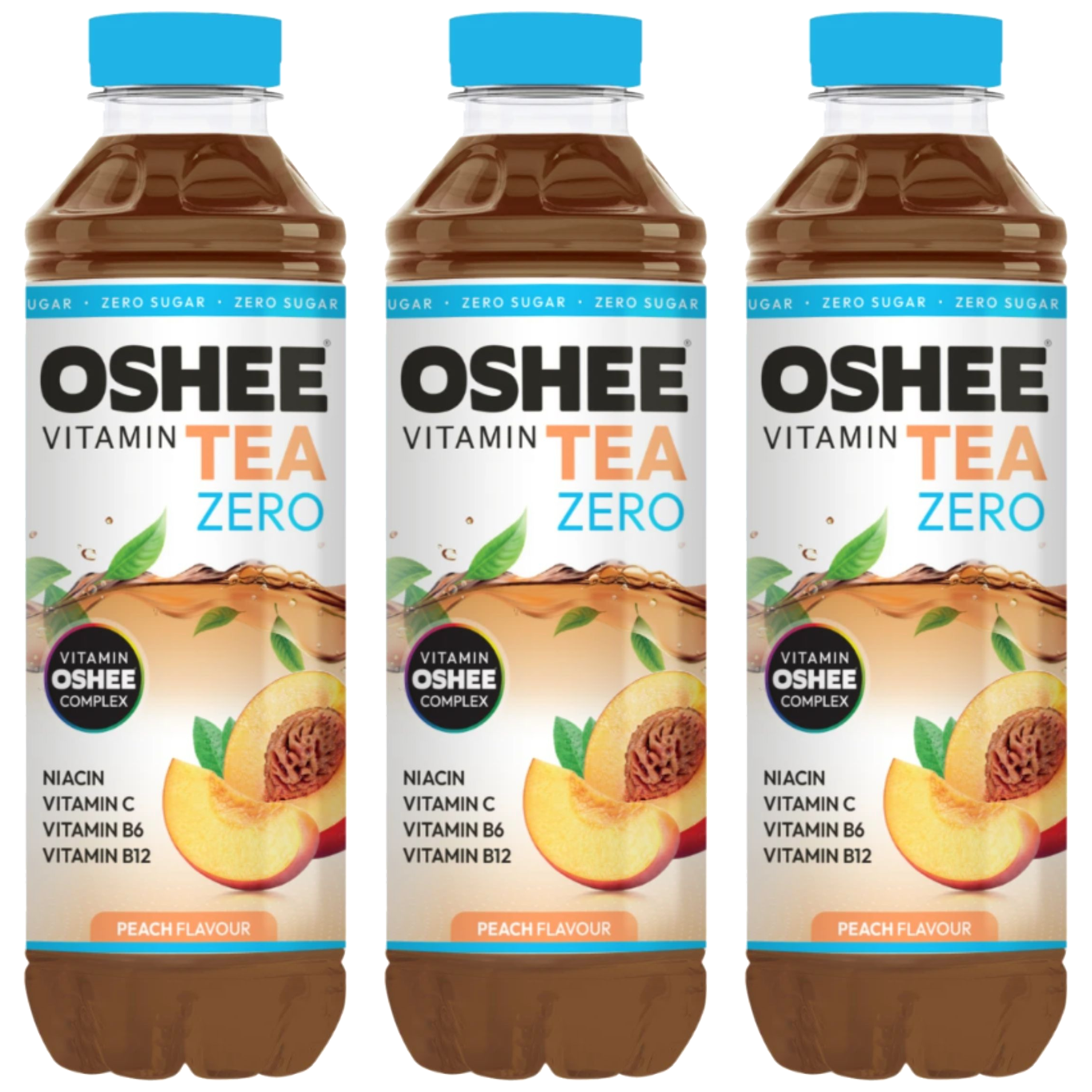 OSHEE - Vitamin Tea Zero - 3x 555ml - Peach