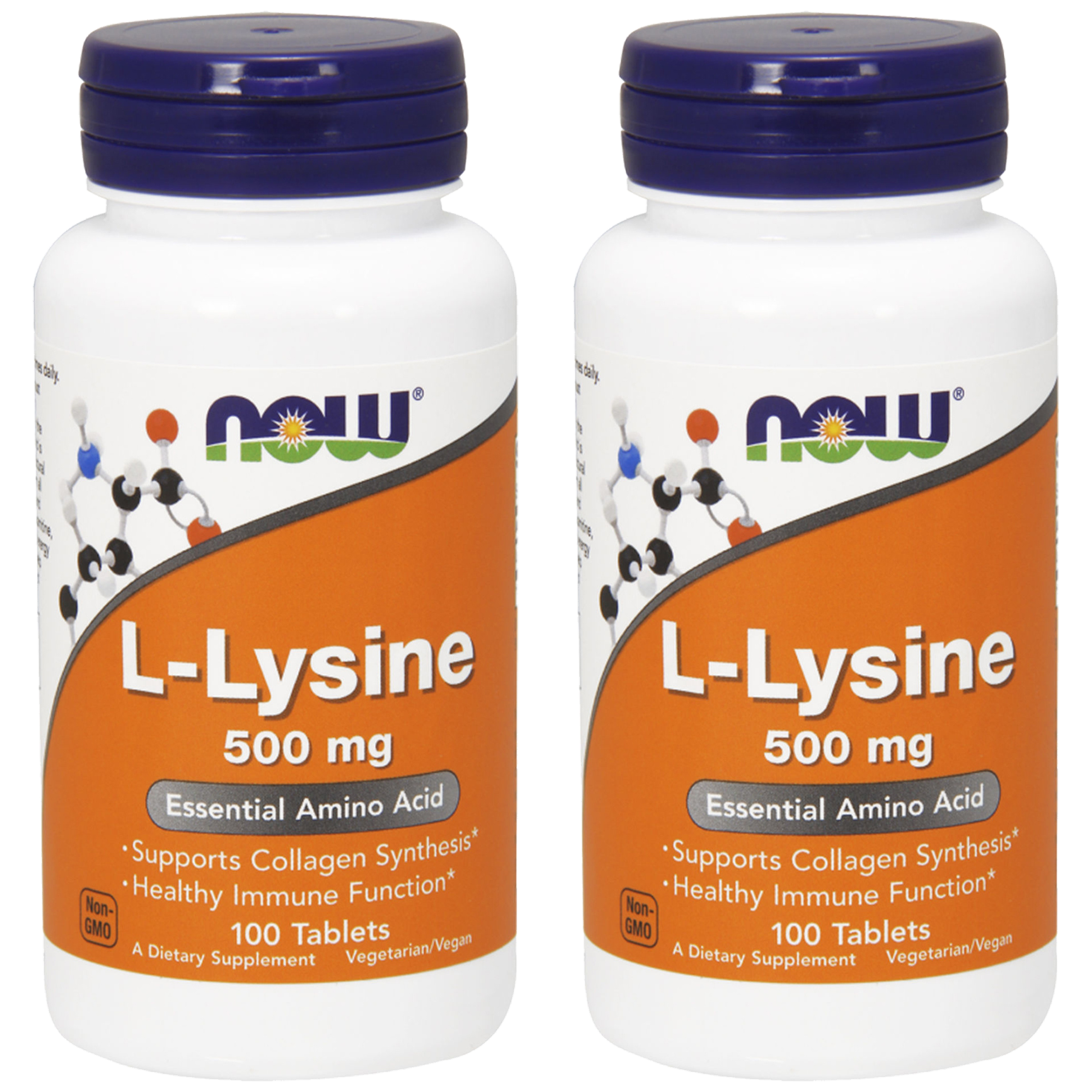 NOW L-Lysine - 2x 100tab