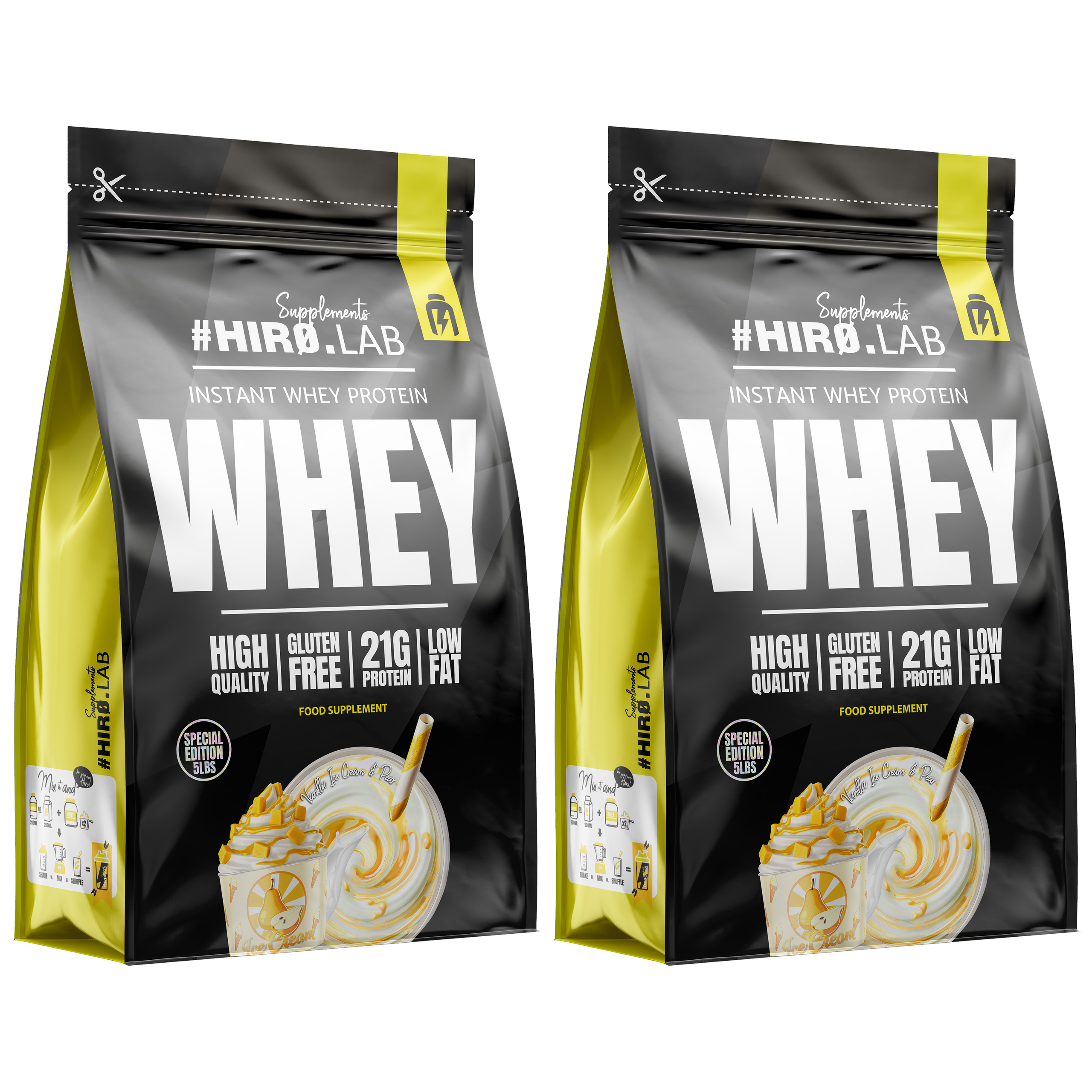 HIRO.LAB Instant Whey Protein LIMITED EDITION - 2x 2270g (5LBS)