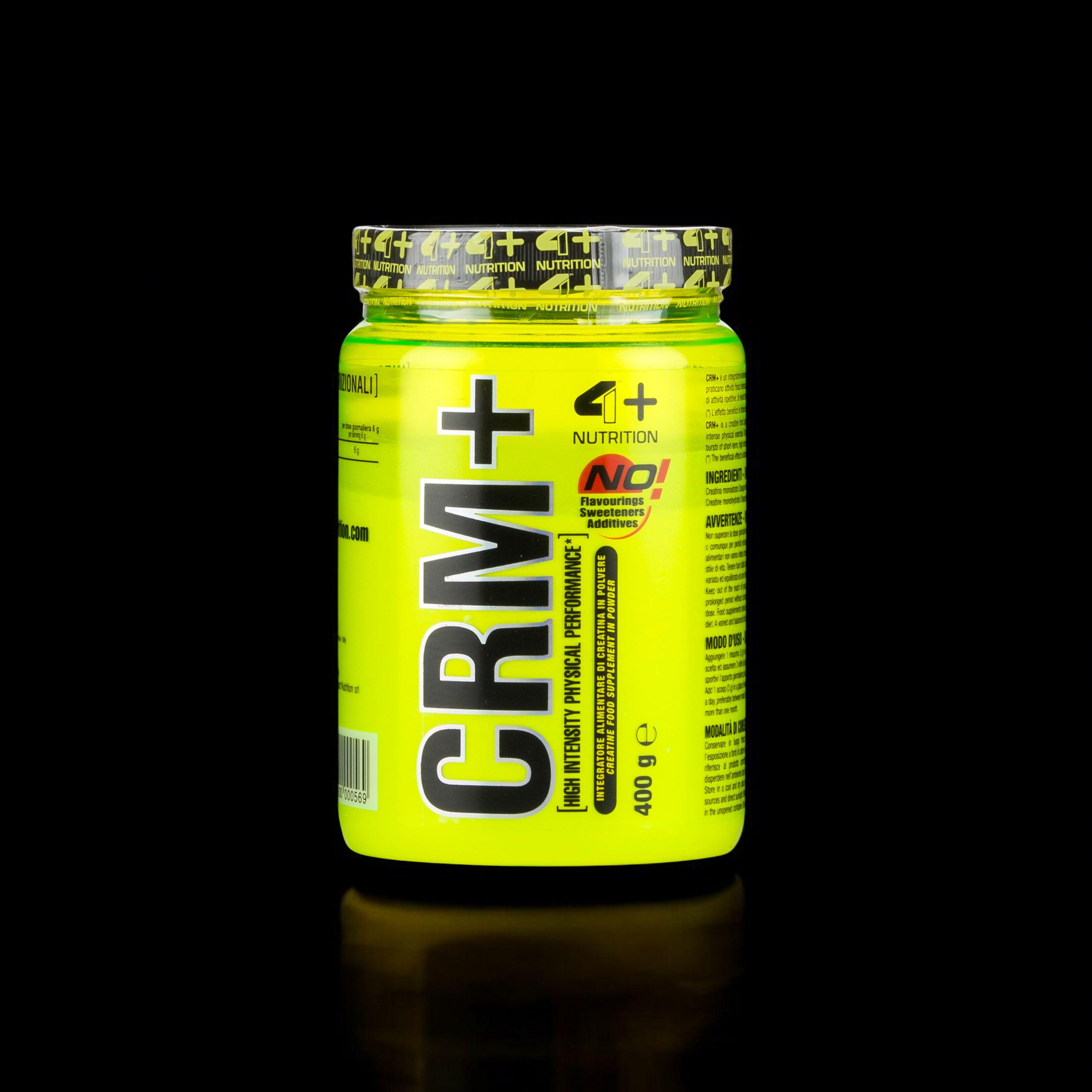4+ NUTRITION Creatine Monohydrate Creapure CRM+ - 3x 400g