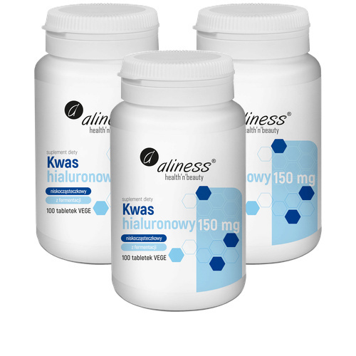 ALINESS - Kwas Hialuronowy 150mg - 100vtabs. x3