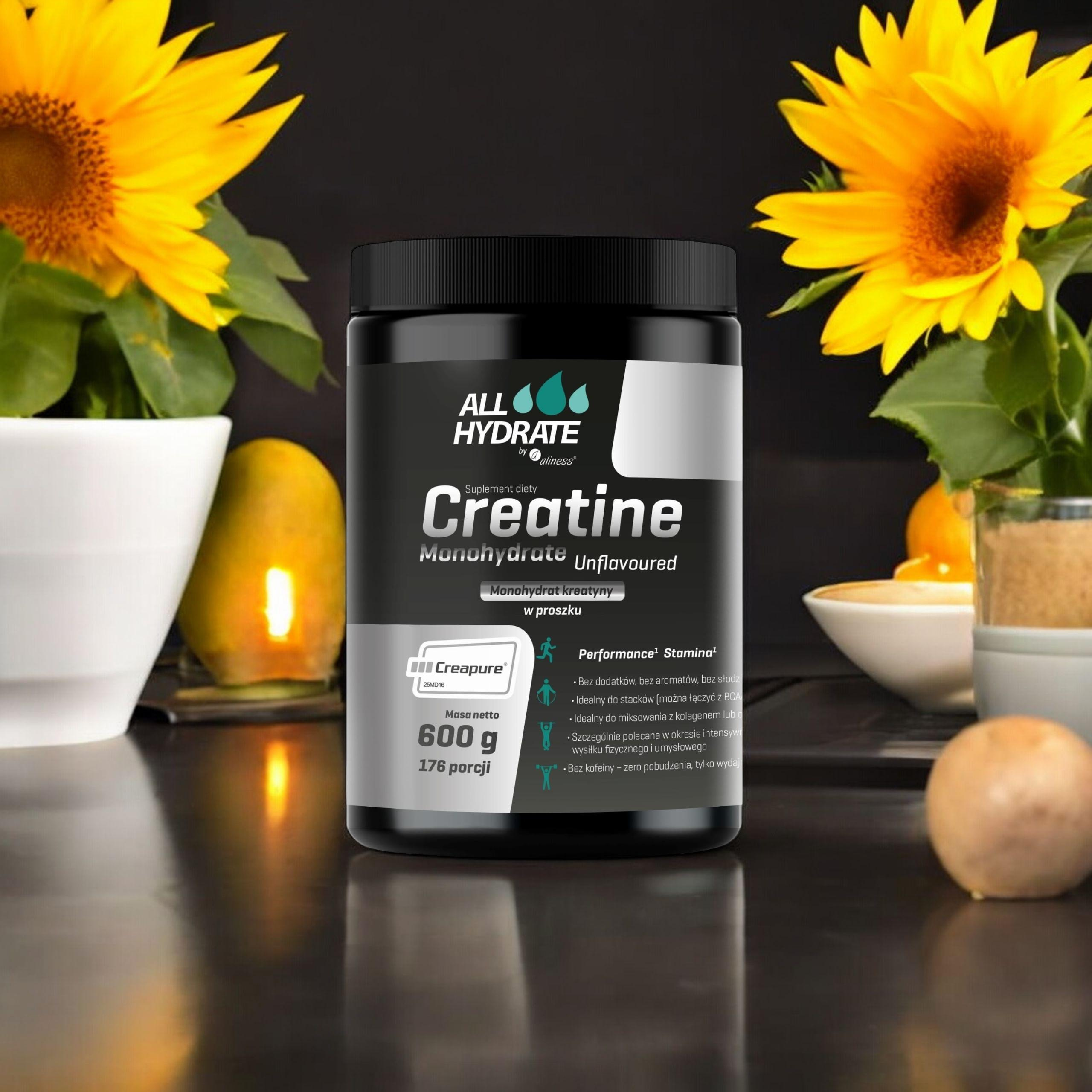 ALINESS - All Hydrate Creatine Creapure - 3x 600g