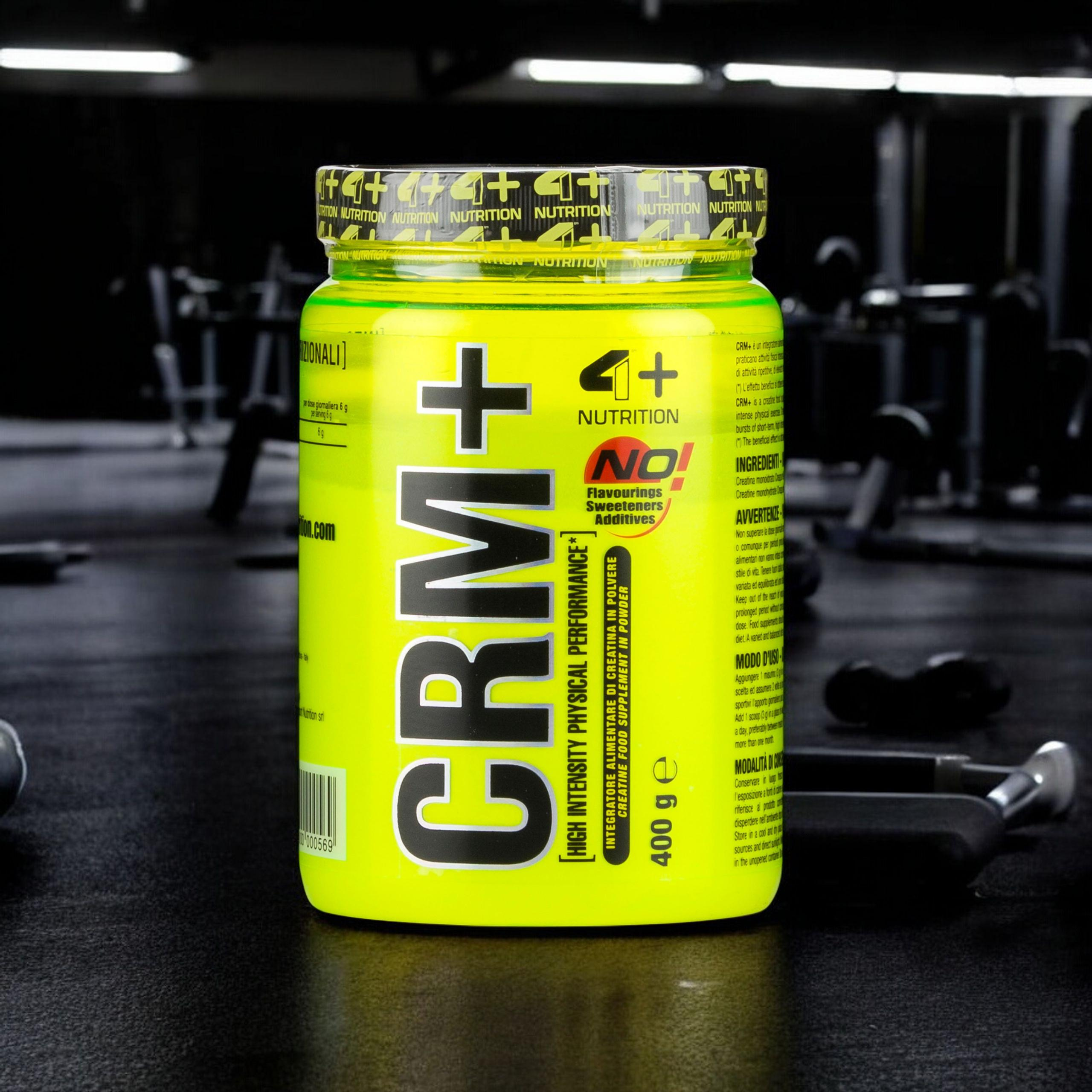 4+ NUTRITION Creatine Monohydrate Creapure CRM+ - 2x 400g