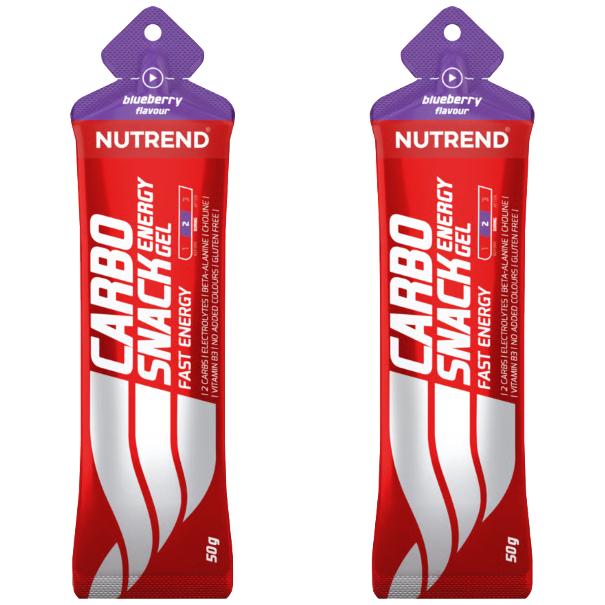 NUTREND - Carbosnack - 2x 50g - Blueberry