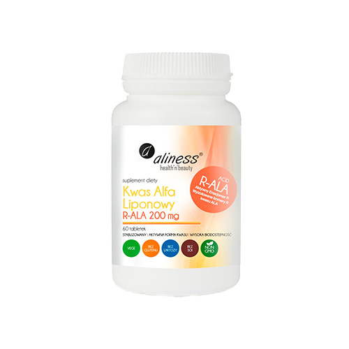ALINESS - Alfa Liponowy R-ALA 200mg - 2x 60tabs.
