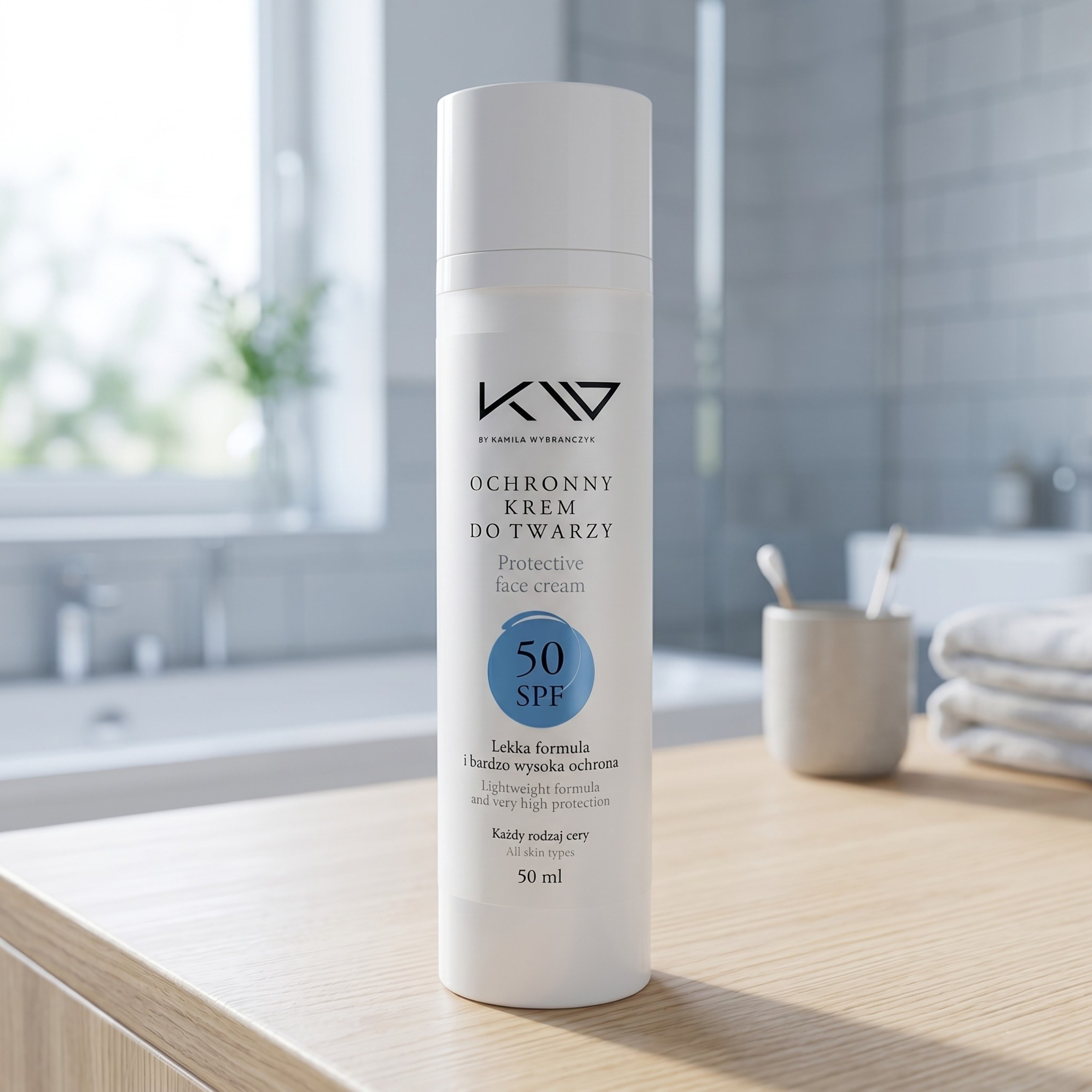 KAMILA WYBRAŃCZYK - Ochronny Krem do Twarzy SPF 50 - 2x 50ml
