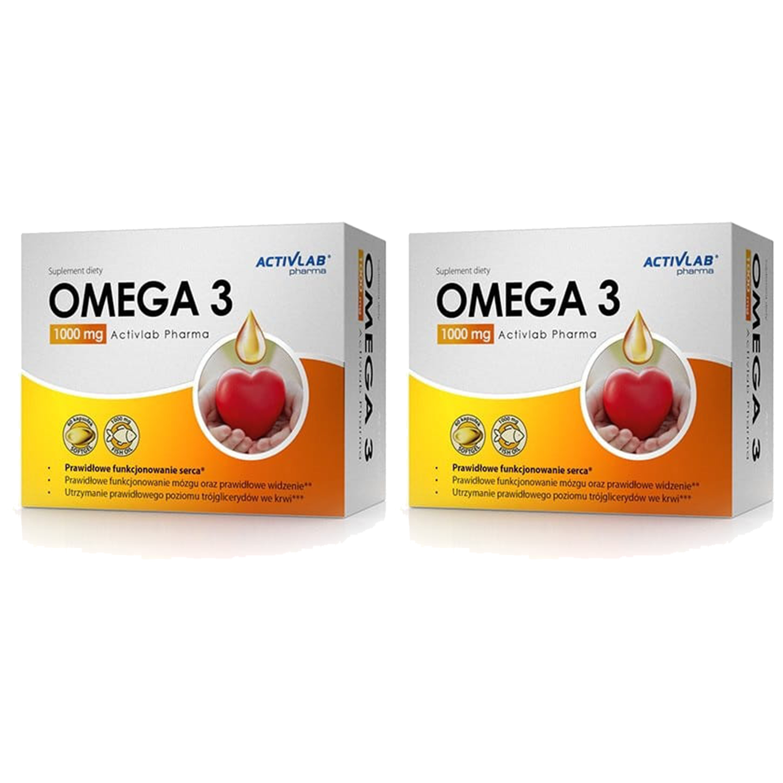 ACTIVLAB PHARMA Omega 3 1000mg - 2x 60caps.