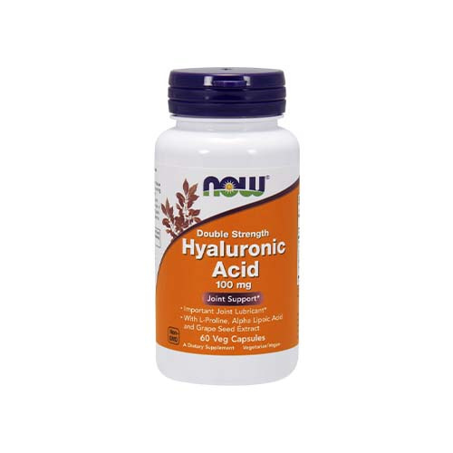 NOW Hyaluronic Acid 100mg - 3x 60vcaps.