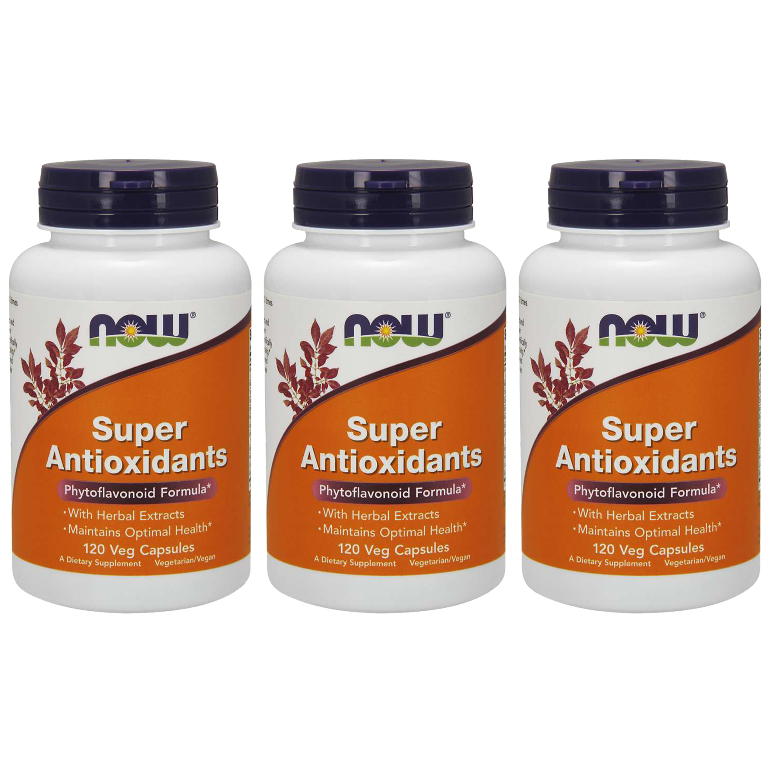 NOW Super Antioxidants - 3x 120veg caps.