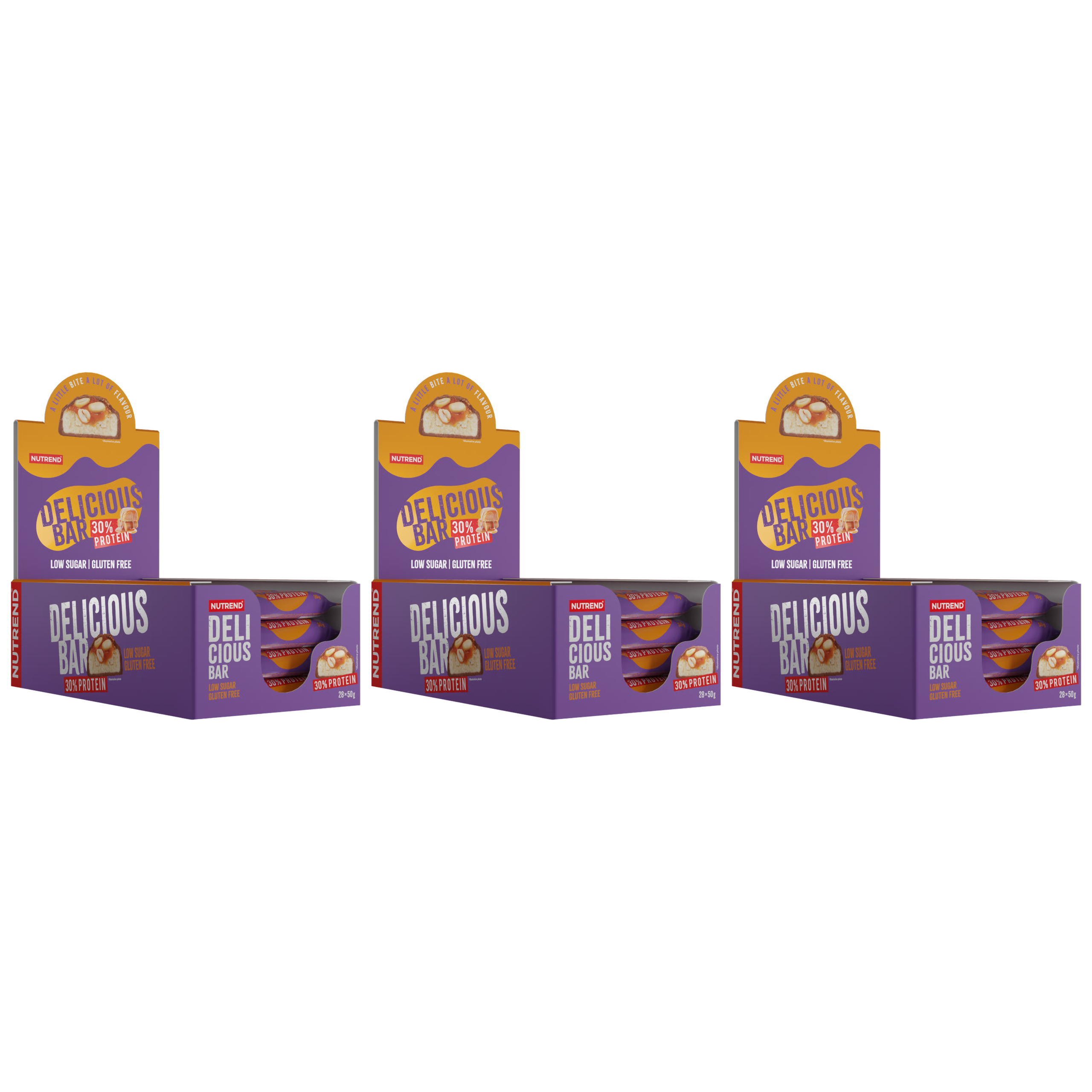 NUTREND Delicious Bar Protein 30 % – 28x 3x 50 g