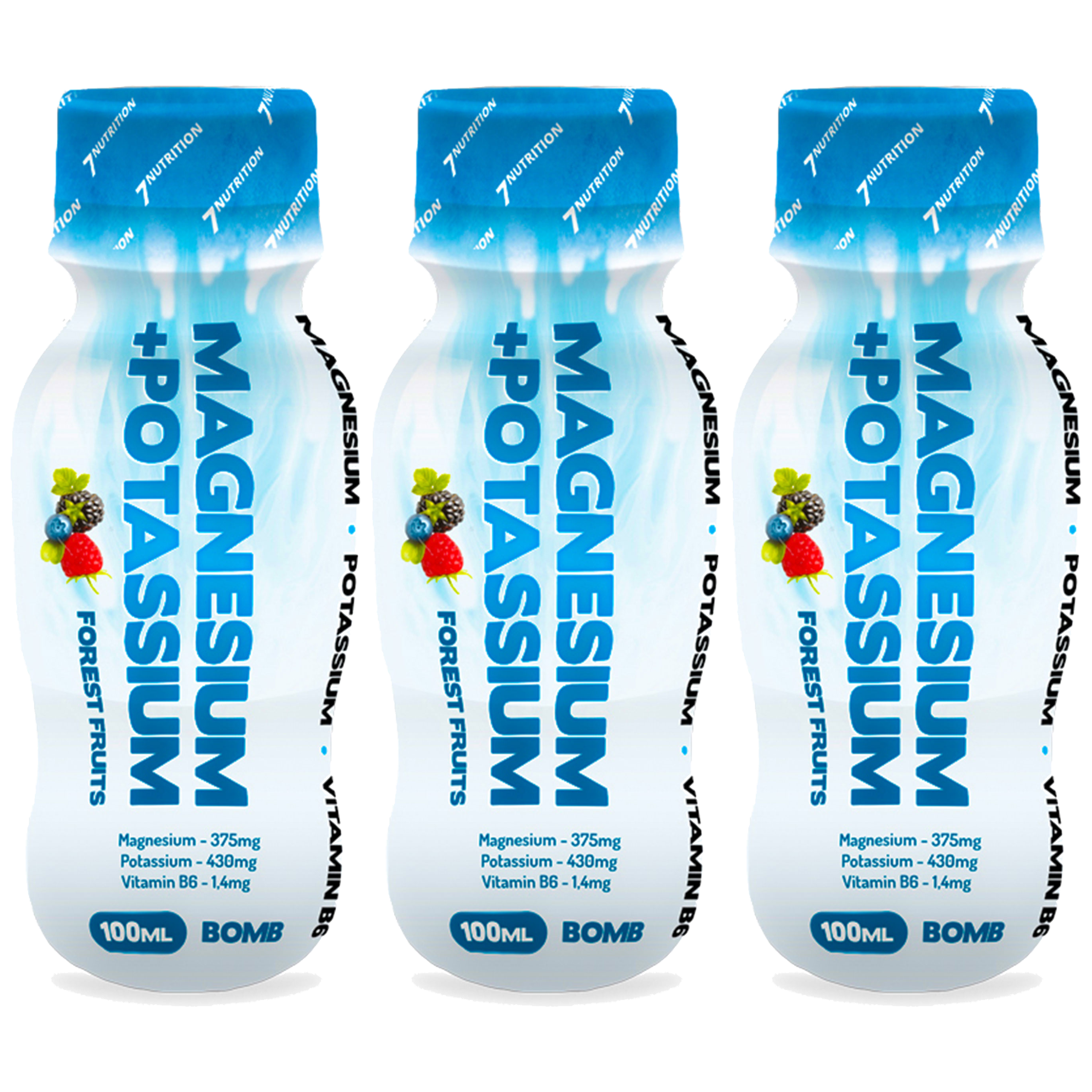 7 NUTRITION Magnesium + Potassium Shot - 3x 100ml