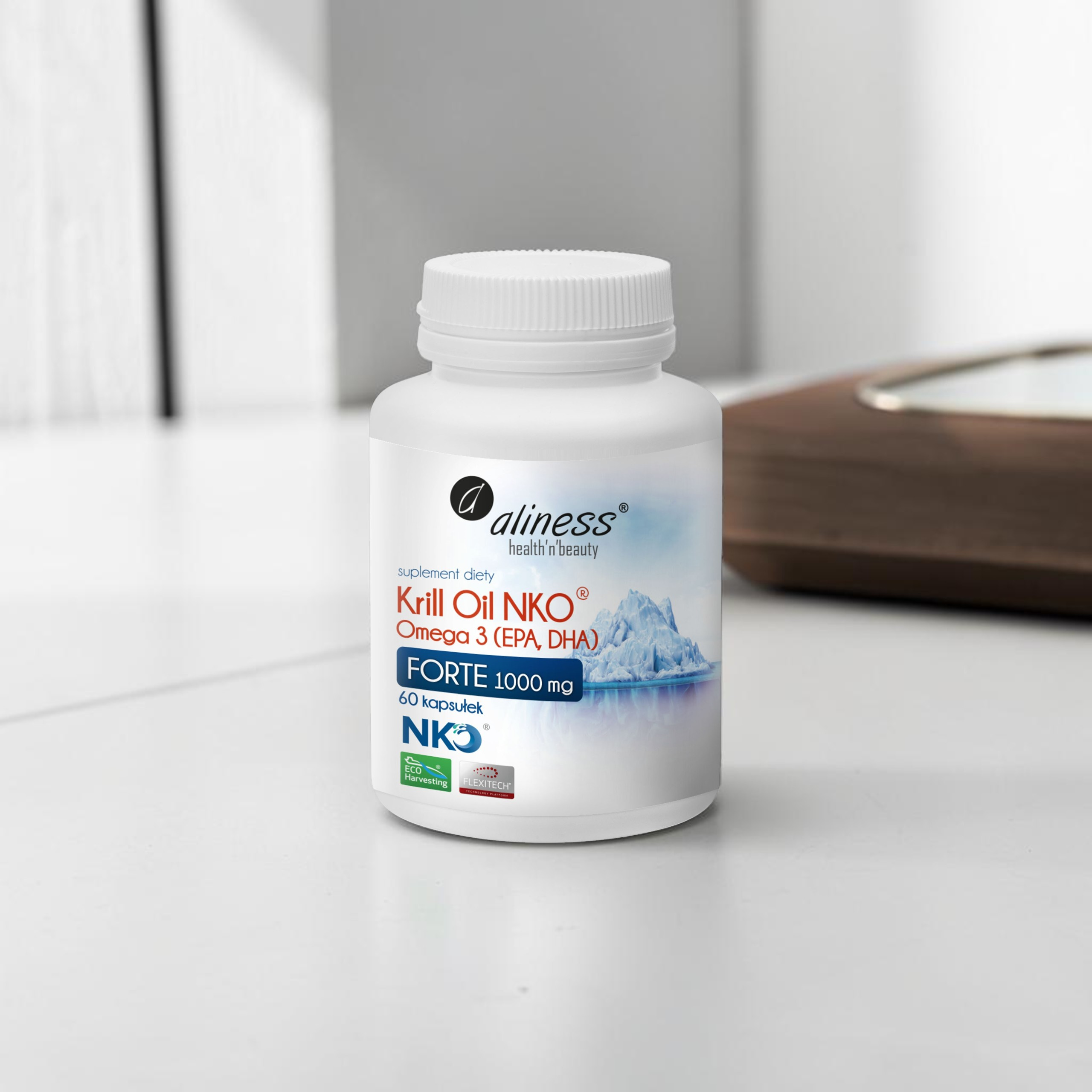 ALINESS - Krill Oil NKO Omega 3 1000mg Forte - 60caps.