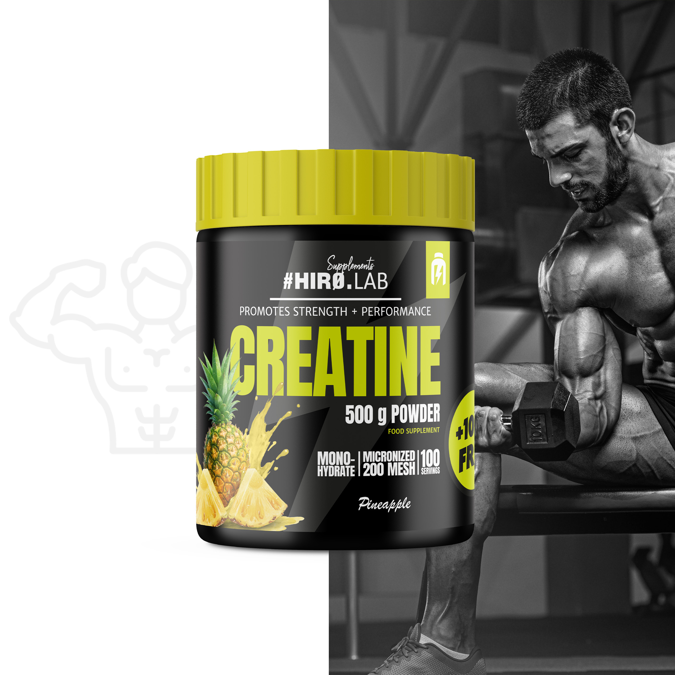 HIRO.LAB Creatine - 2x 500g + 100g FREE