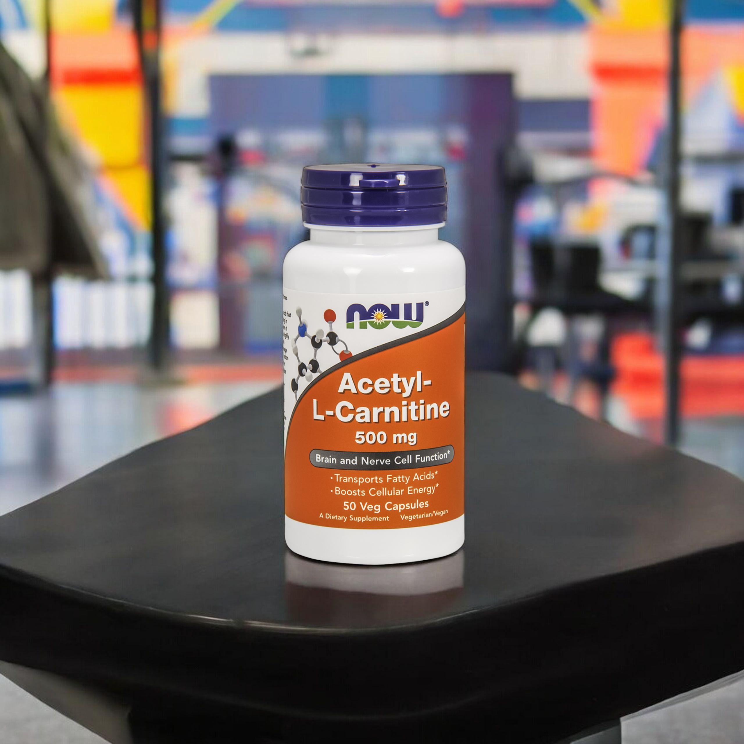 NOW Acetyl L-Carnitine 500mg - 3x 50vegcaps