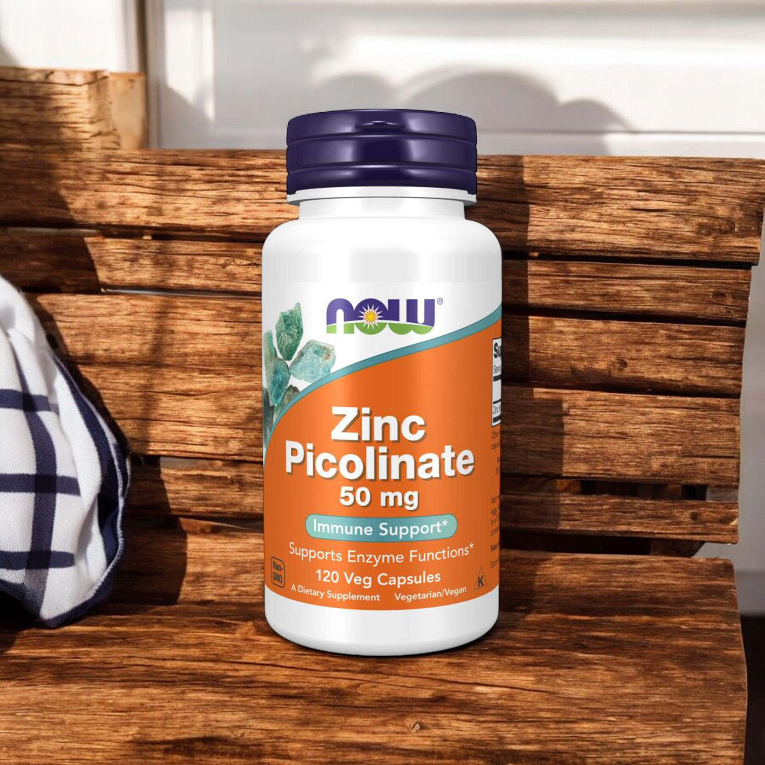 NOW Zinc Picolinate 50mg - 2x 120vegcaps