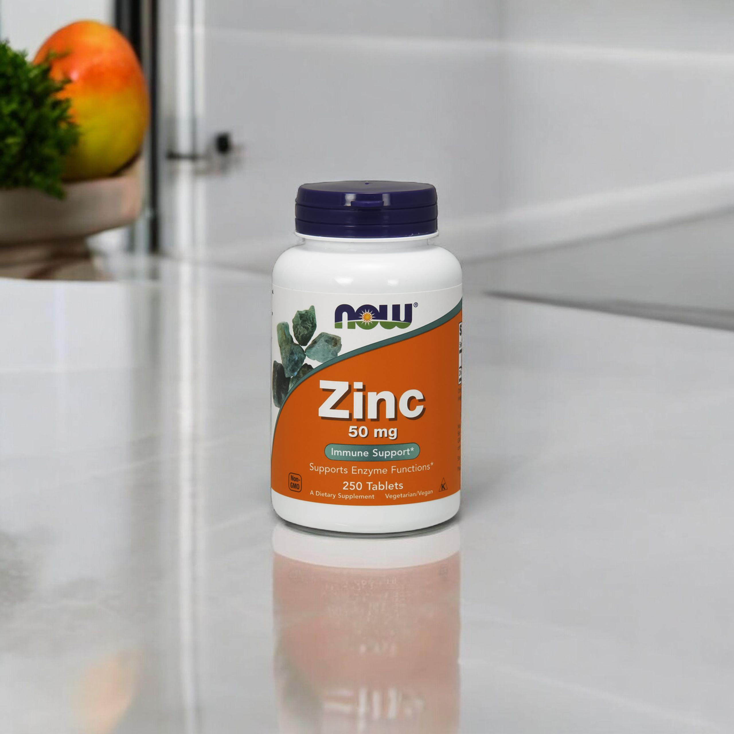 NOW Zinc 50mg - 2x 250tabs