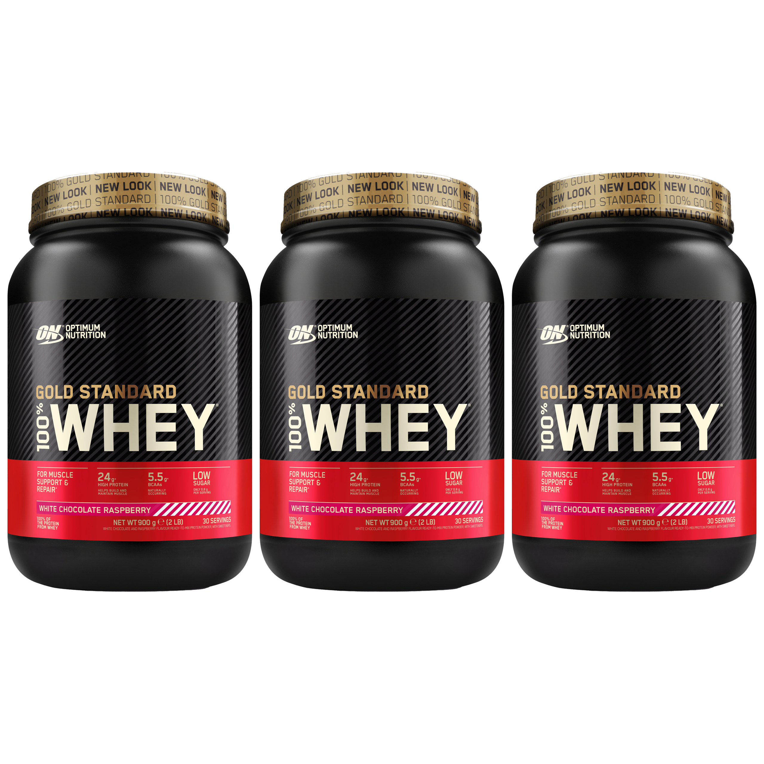 OPTIMUM NUTRITION Whey Gold Standard - 3x 900g