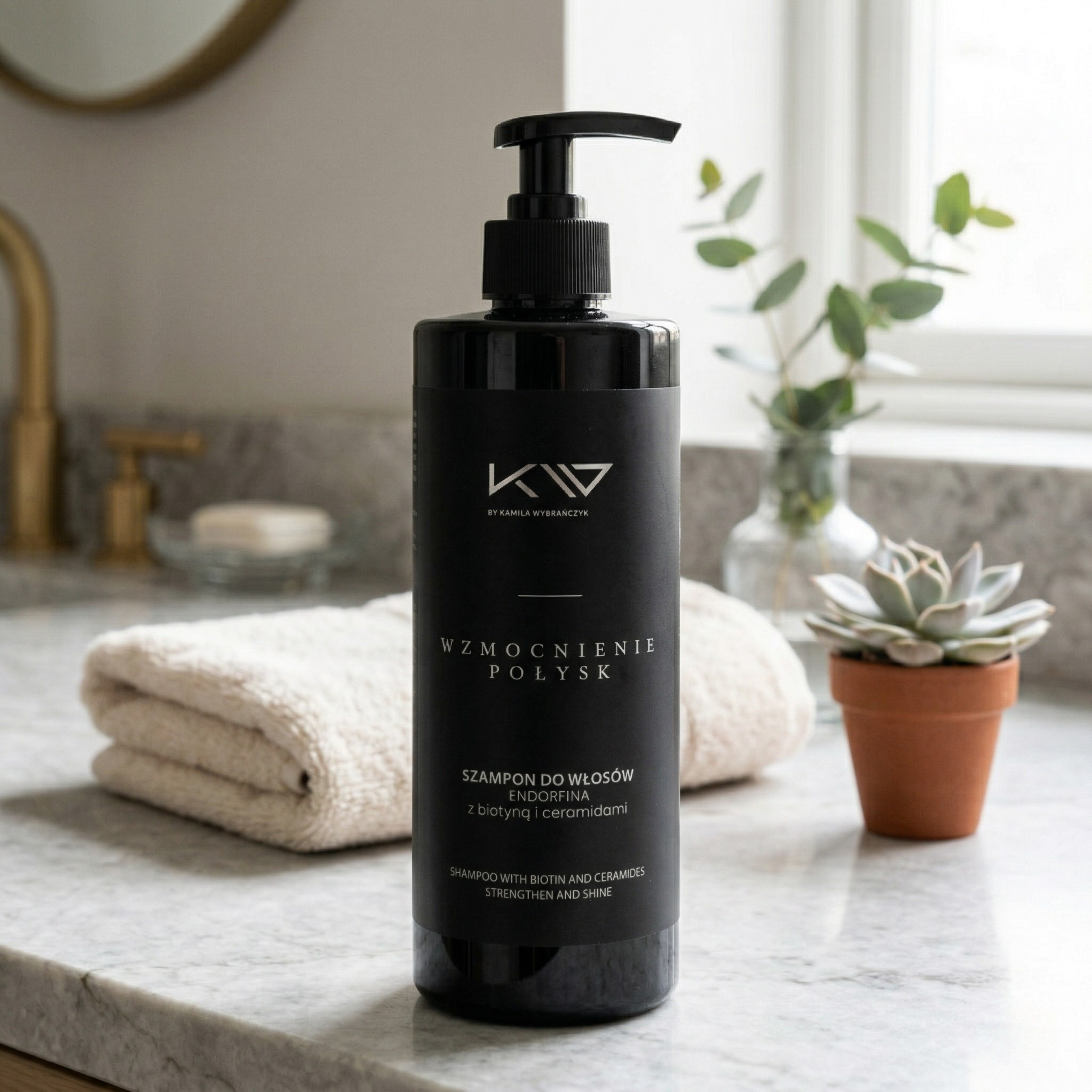 KAMILA WYBRAŃCZYK - Szampon do Włosów Wzmocnienie i Połysk - 500ml