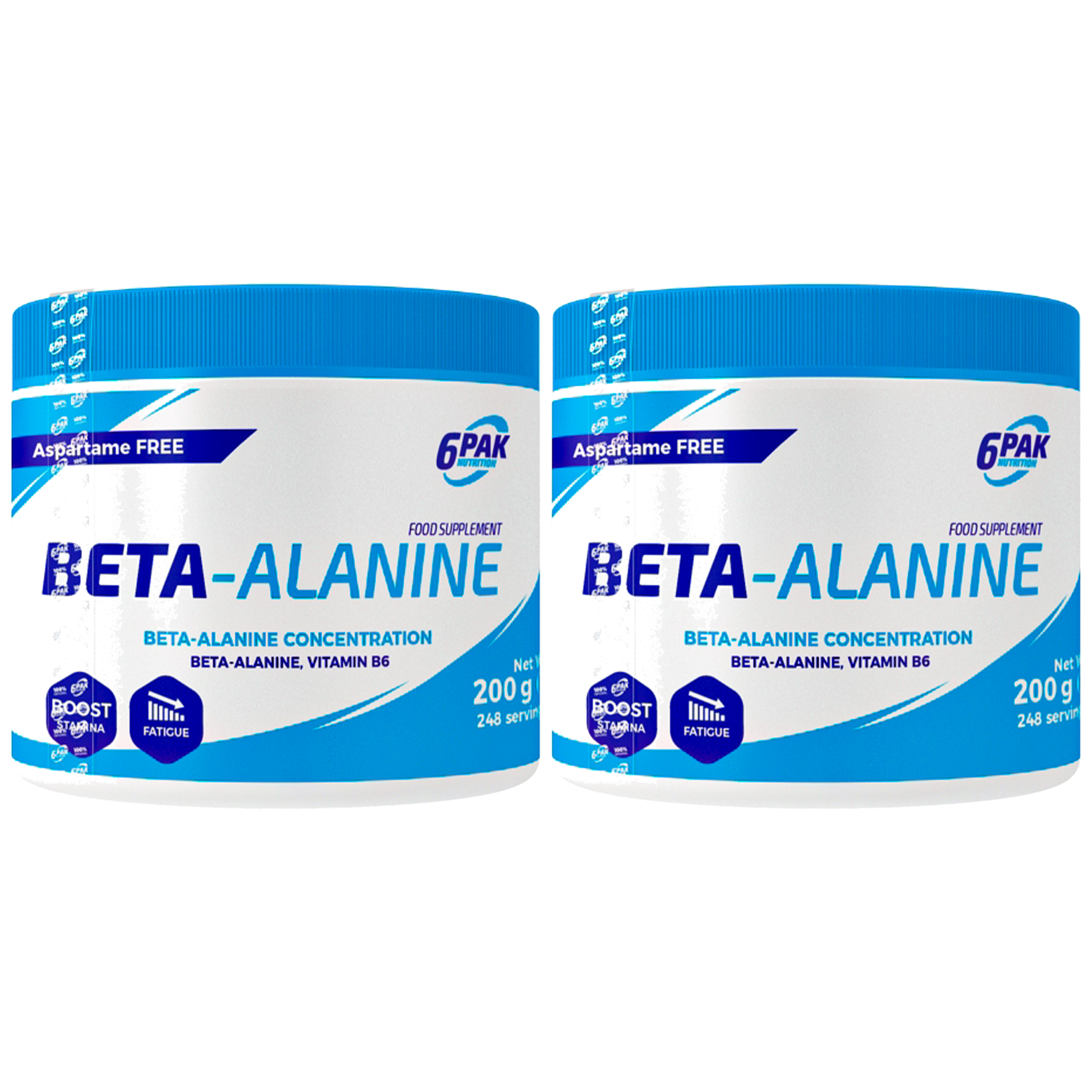 6PAK Nutrition Beta Alanina - 2x 200g