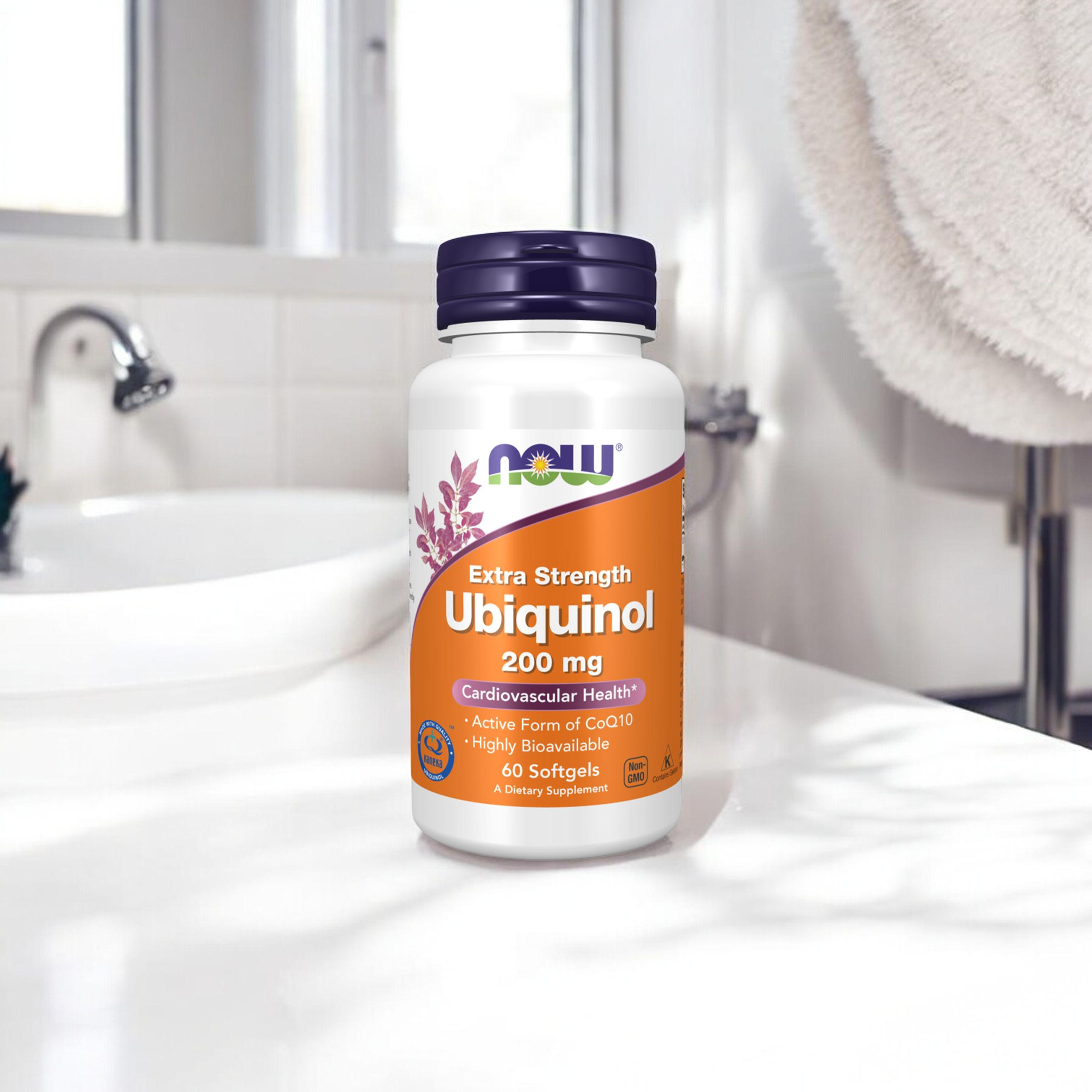 NOW Ubiquinol Extra Strength 200mg - 2x 60softgels