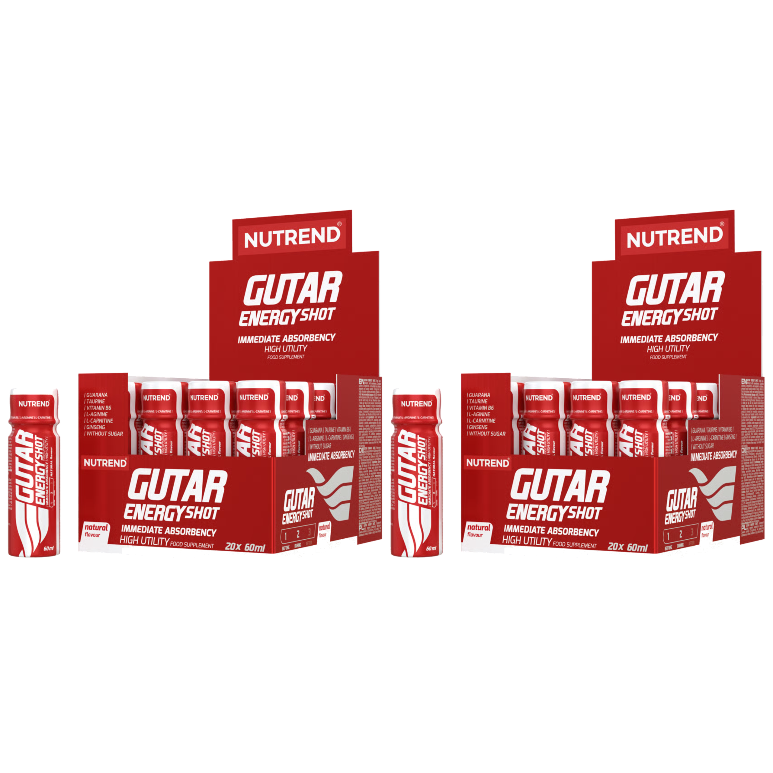NUTREND - Gutar Energy Shot - 20x 2x 60ml