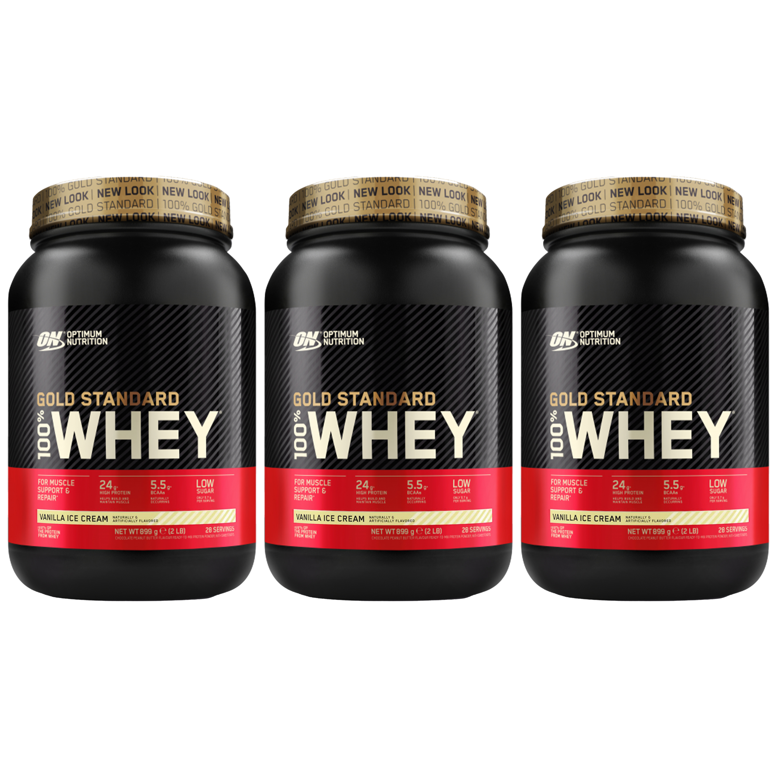 OPTIMUM NUTRITION Whey Gold Standard - 3x 900g