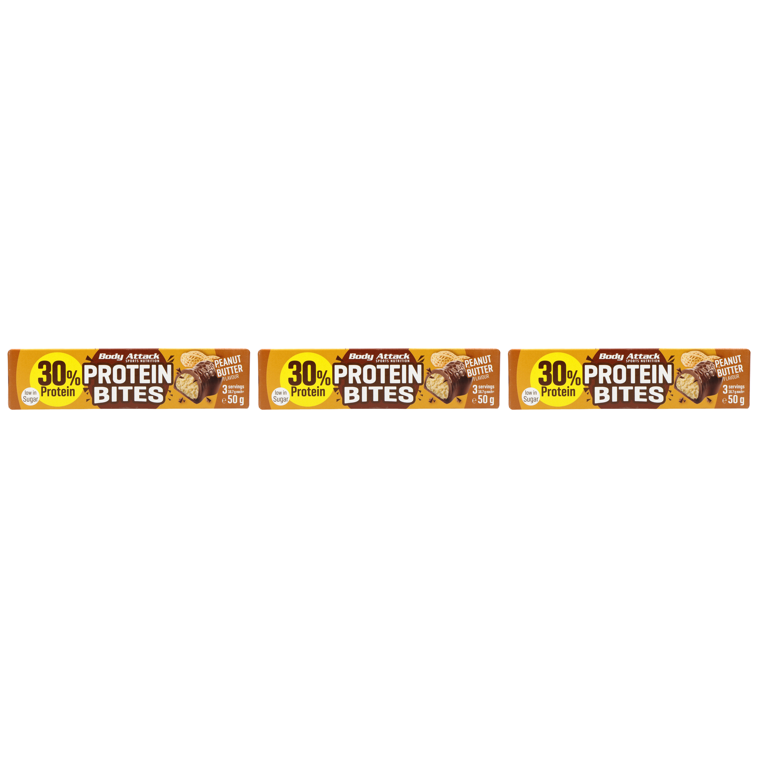 BODY ATTACK Protein Bites - 3x 50g