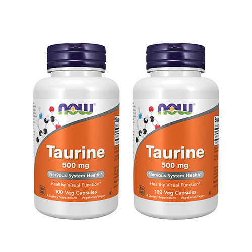 NOW Taurine 500mg - 2x 100vcaps