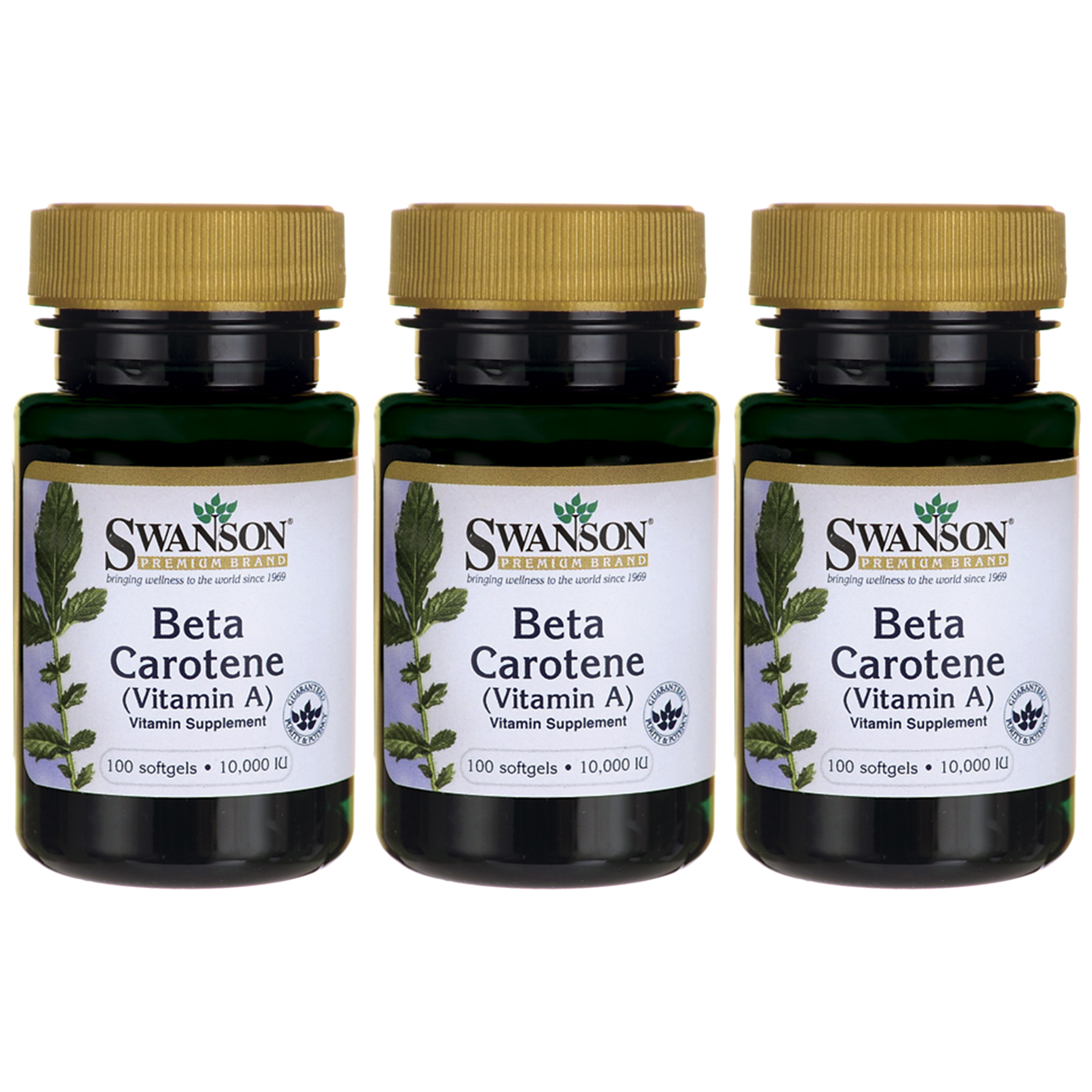 SWANSON Beta Carotene 10000IU - 3x 100softgels