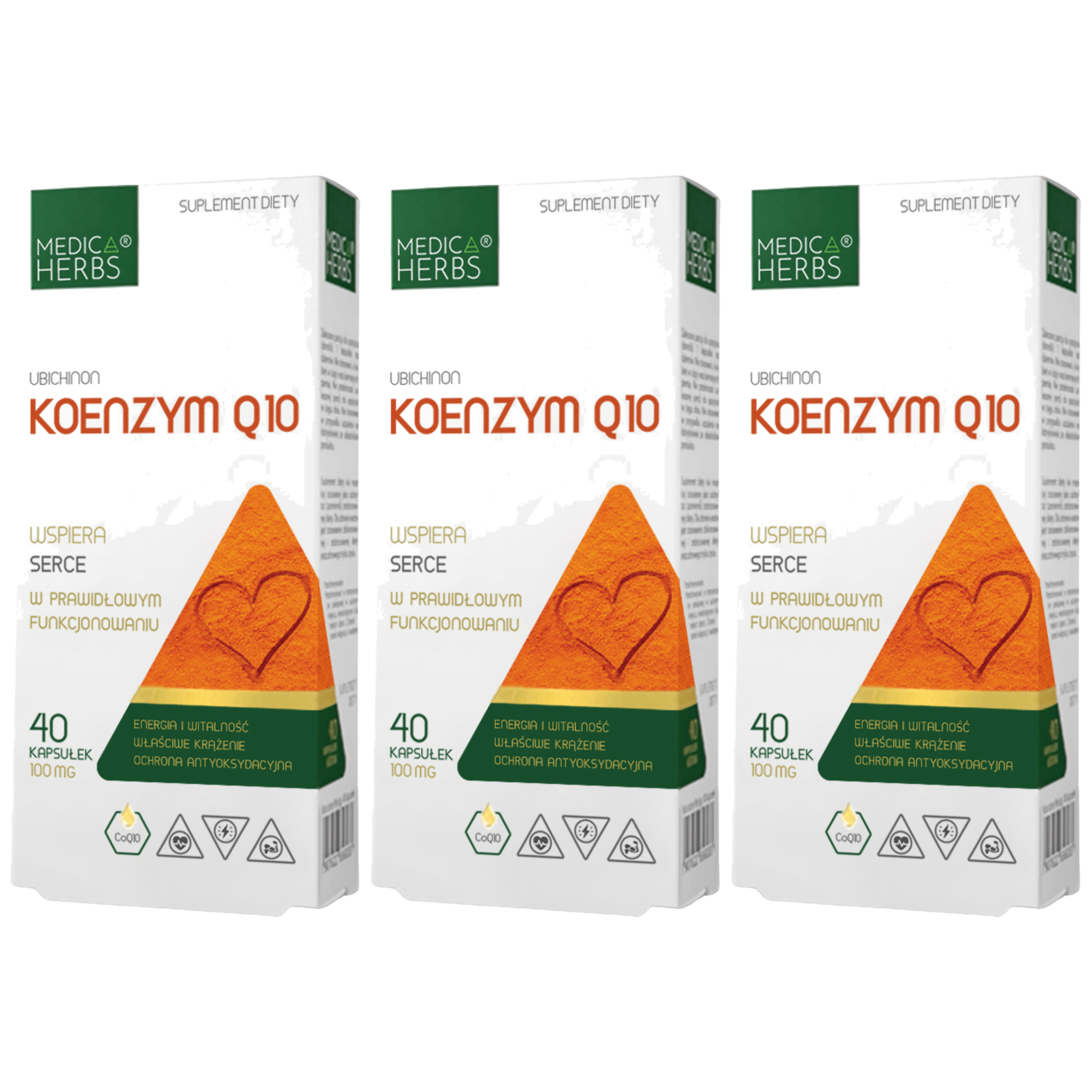 MEDICA HERBS - Koenzym Q10 100mg - 3x 40caps.