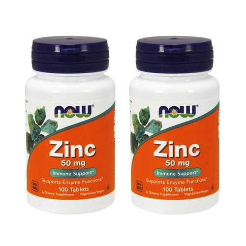 NOW Zinc Gluconate - 2x 100tabs