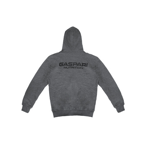 GASPARI NUTRITION Zipped Hoodie - Grey - 3x Bluza z kapturem na zamek