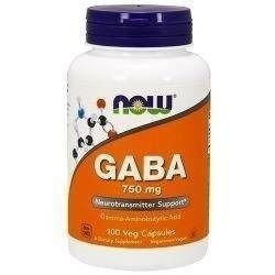 NOW Gaba 750mg - 100vegcaps