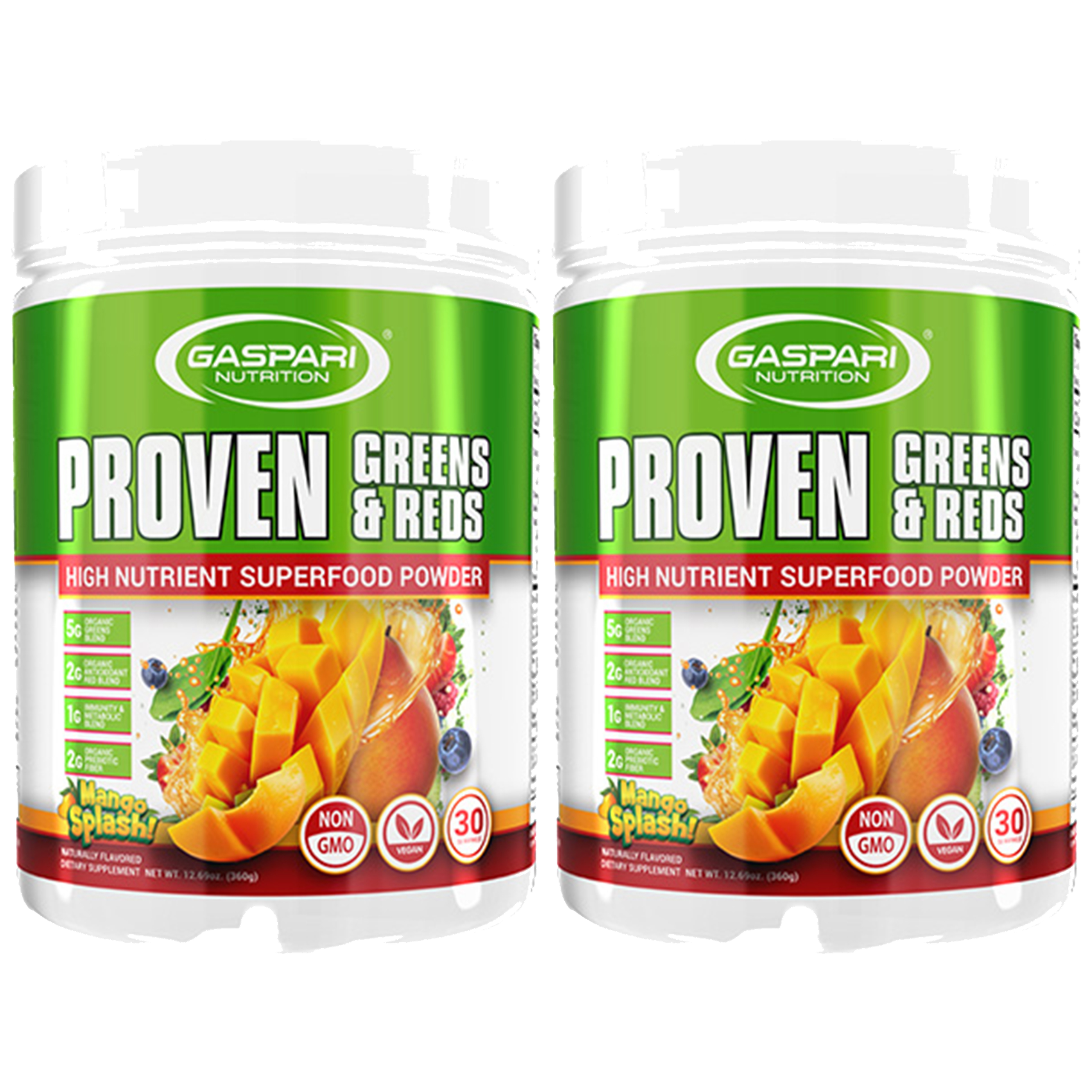 GASPARI NUTRITION Proven Greens & Reds - 2x 360g