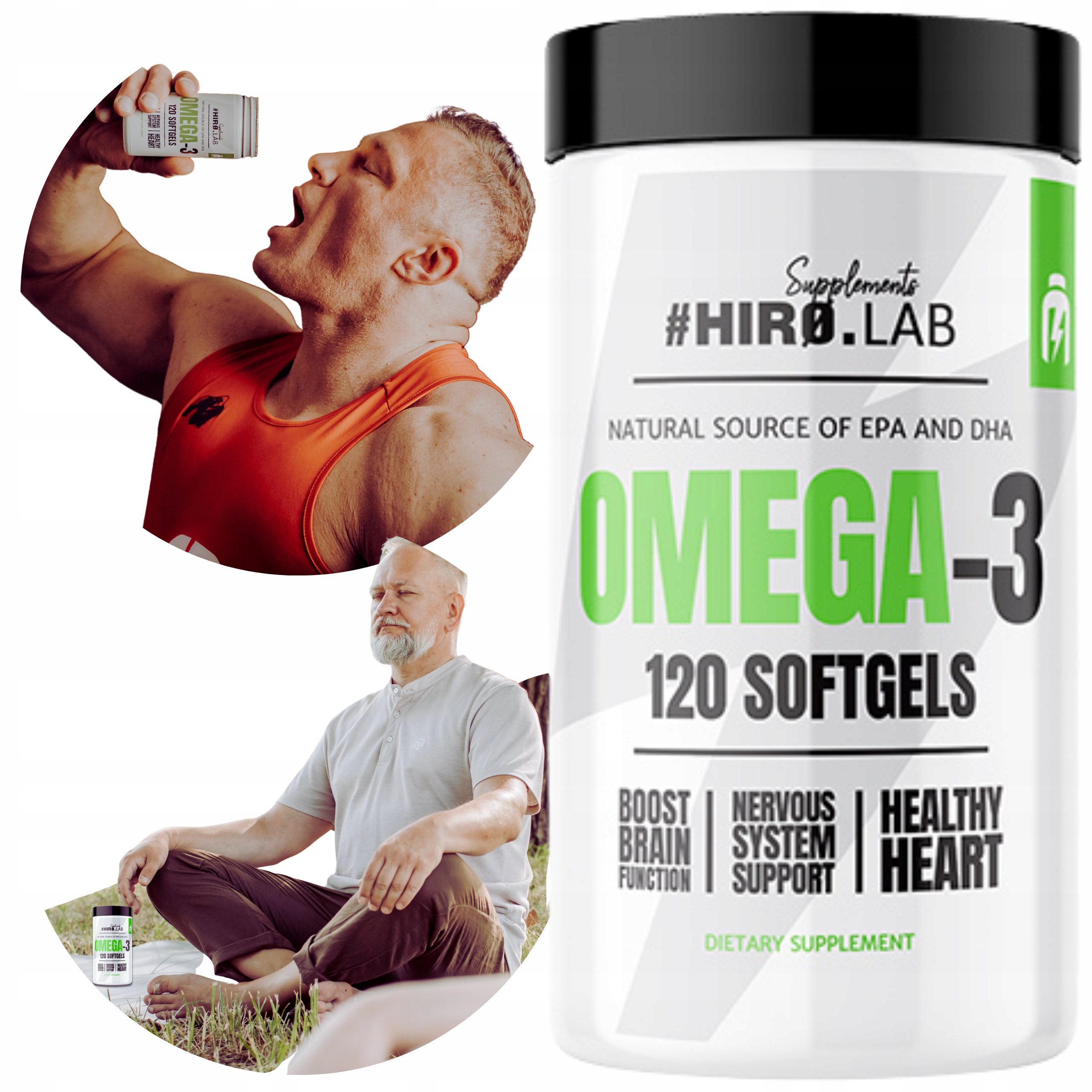 HIRO.LAB Omega 3 EPA 330mg DHA 220mg - 120softgels