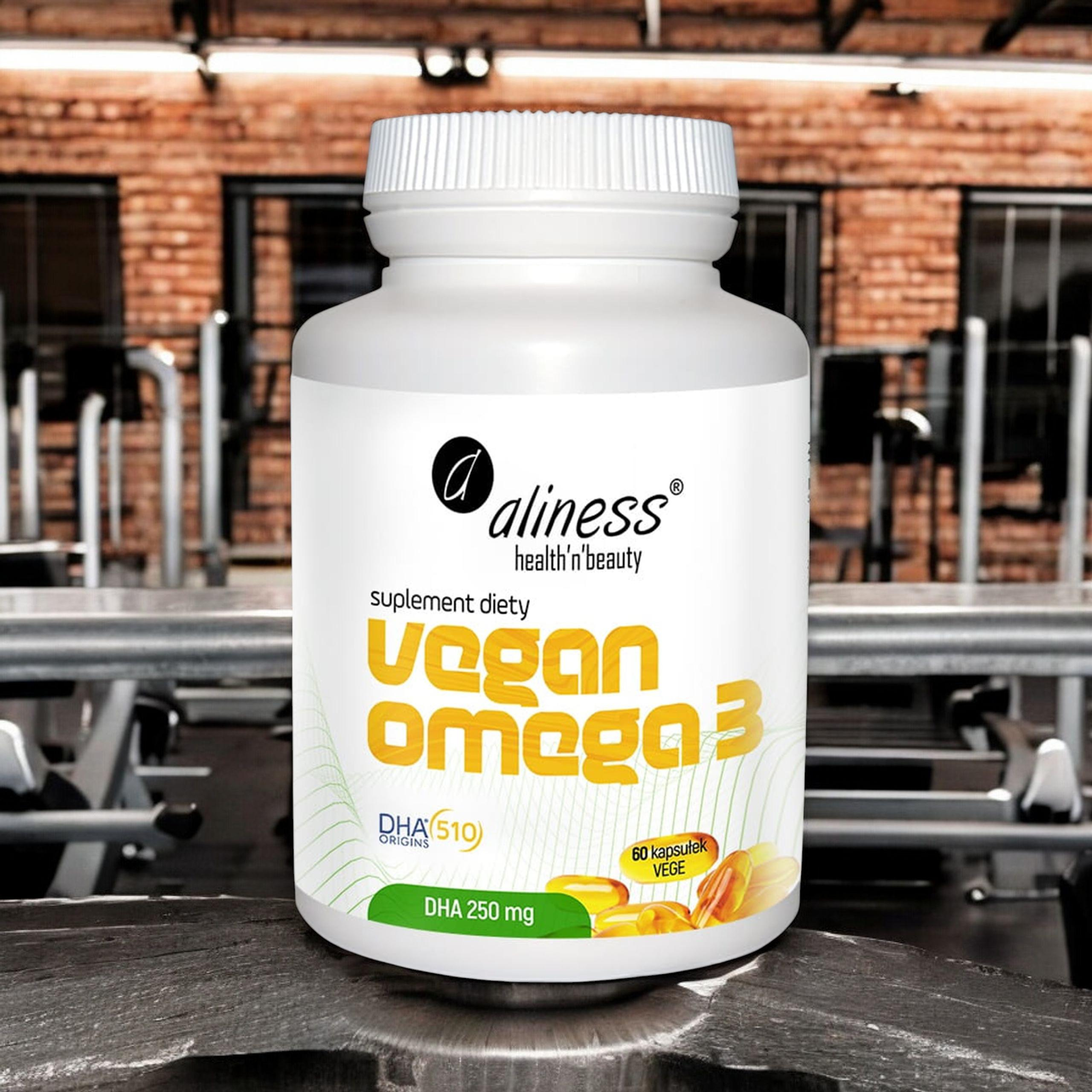 ALINESS - Vegan Omega 3 - DHA 250mg - 2x 60caps.
